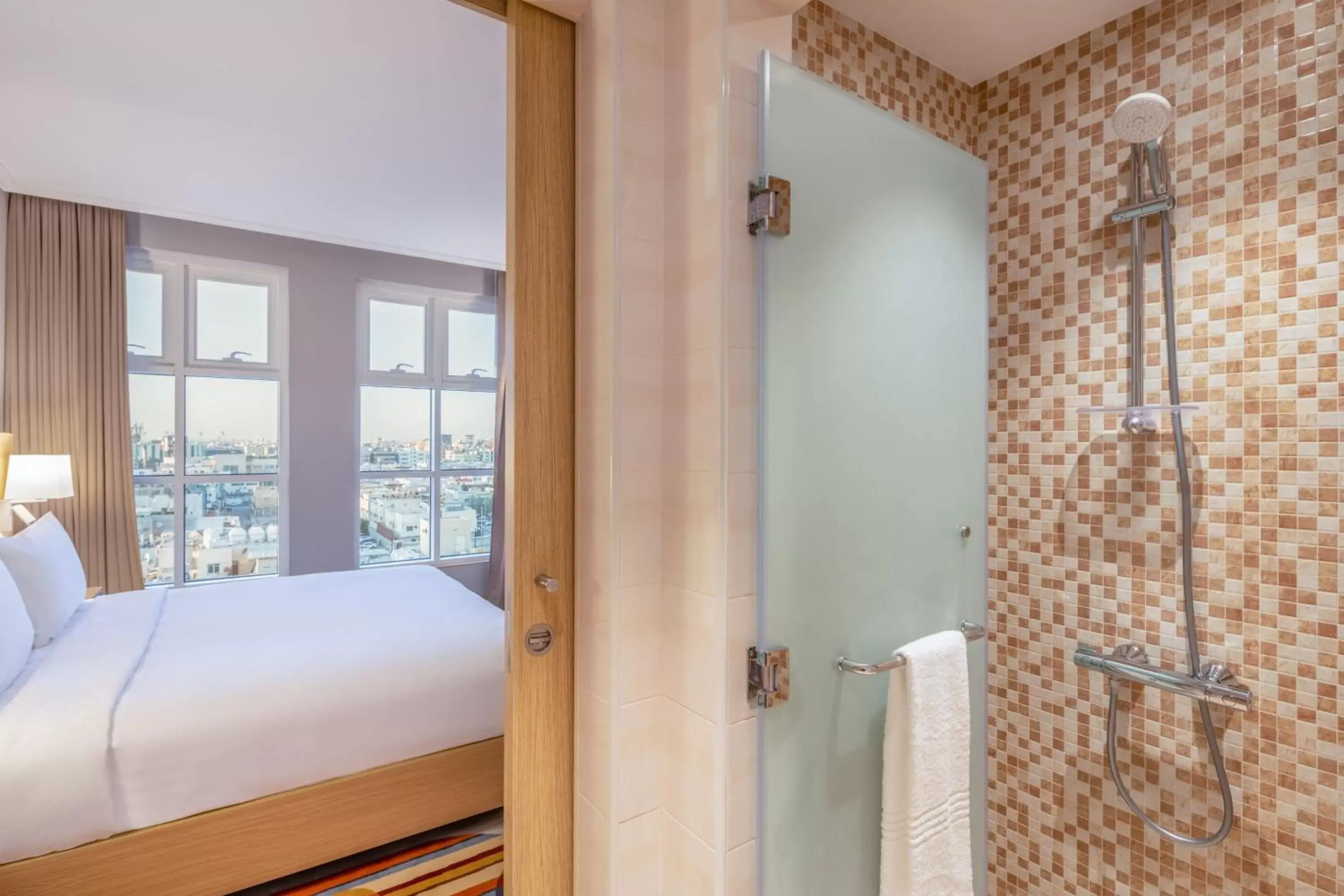 Bathroom, Bed in Residence Inn by Marriott Dammam