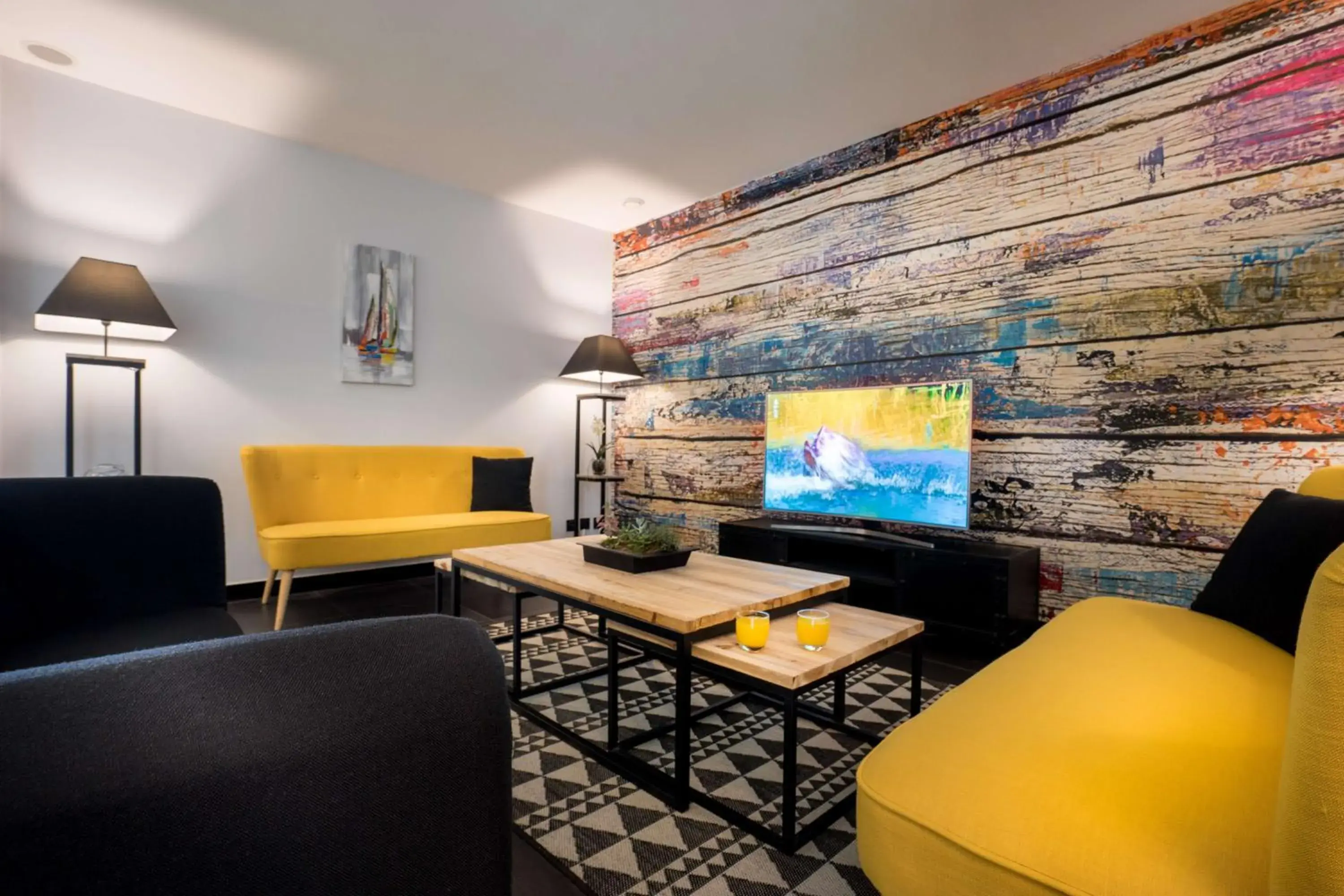 Lobby or reception, Seating Area in Best Western Hotel Canet-Plage