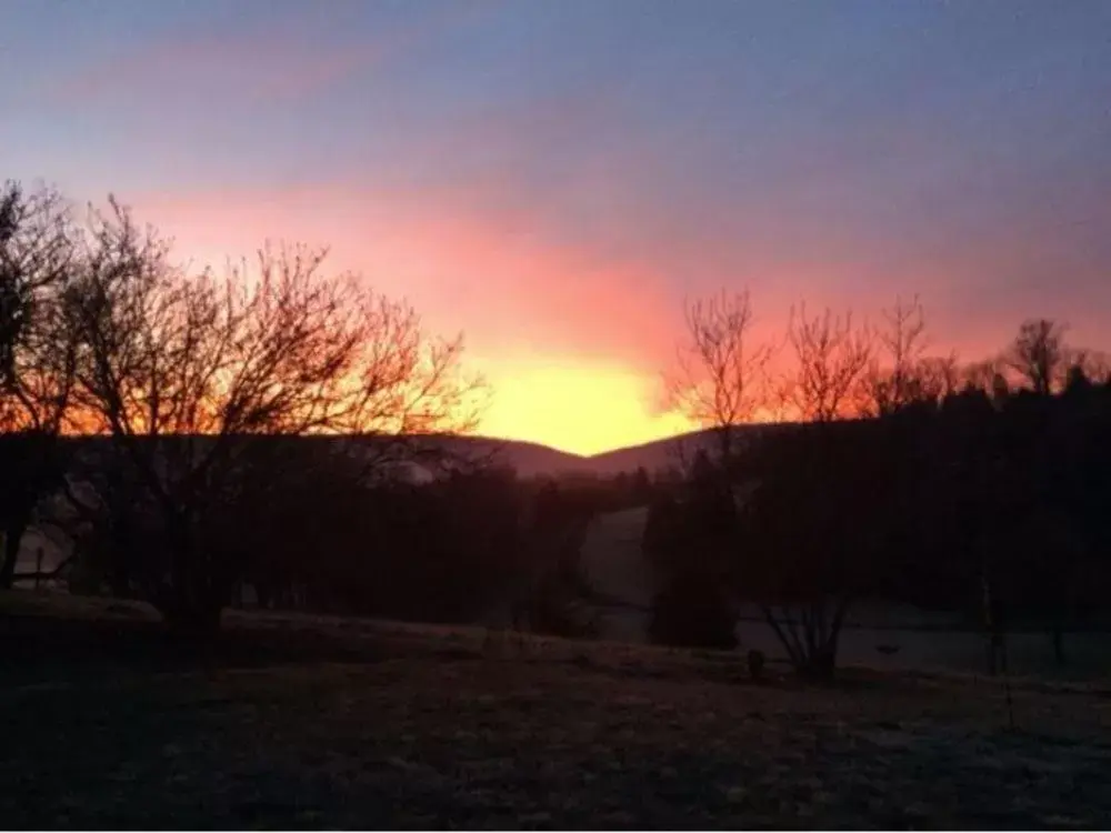 View (from property/room), Sunrise/Sunset in River Bluff Farm Bed and Breakfast