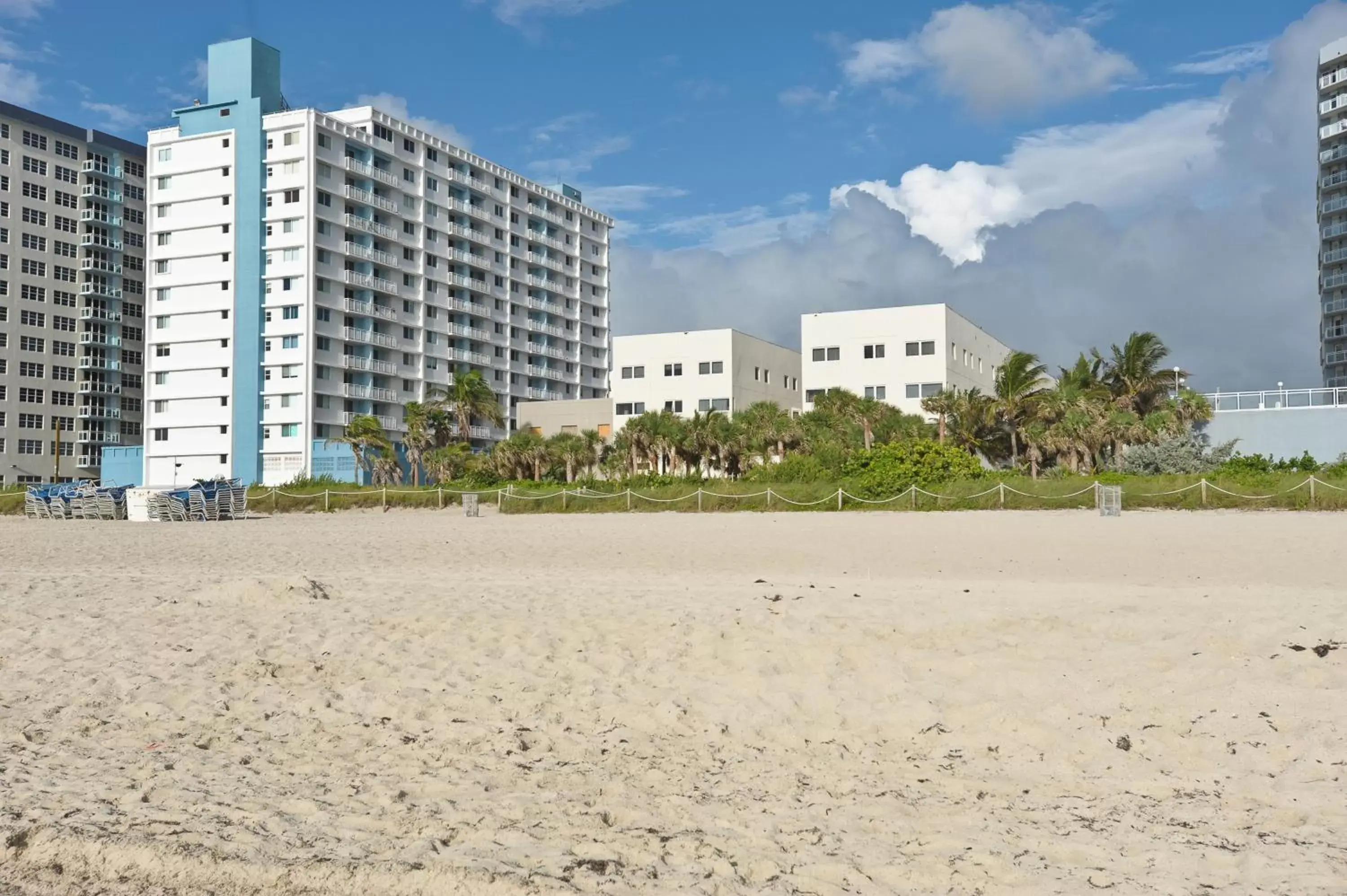 Beach, Property Building in Crystal Beach Suites Oceanfront Hotel