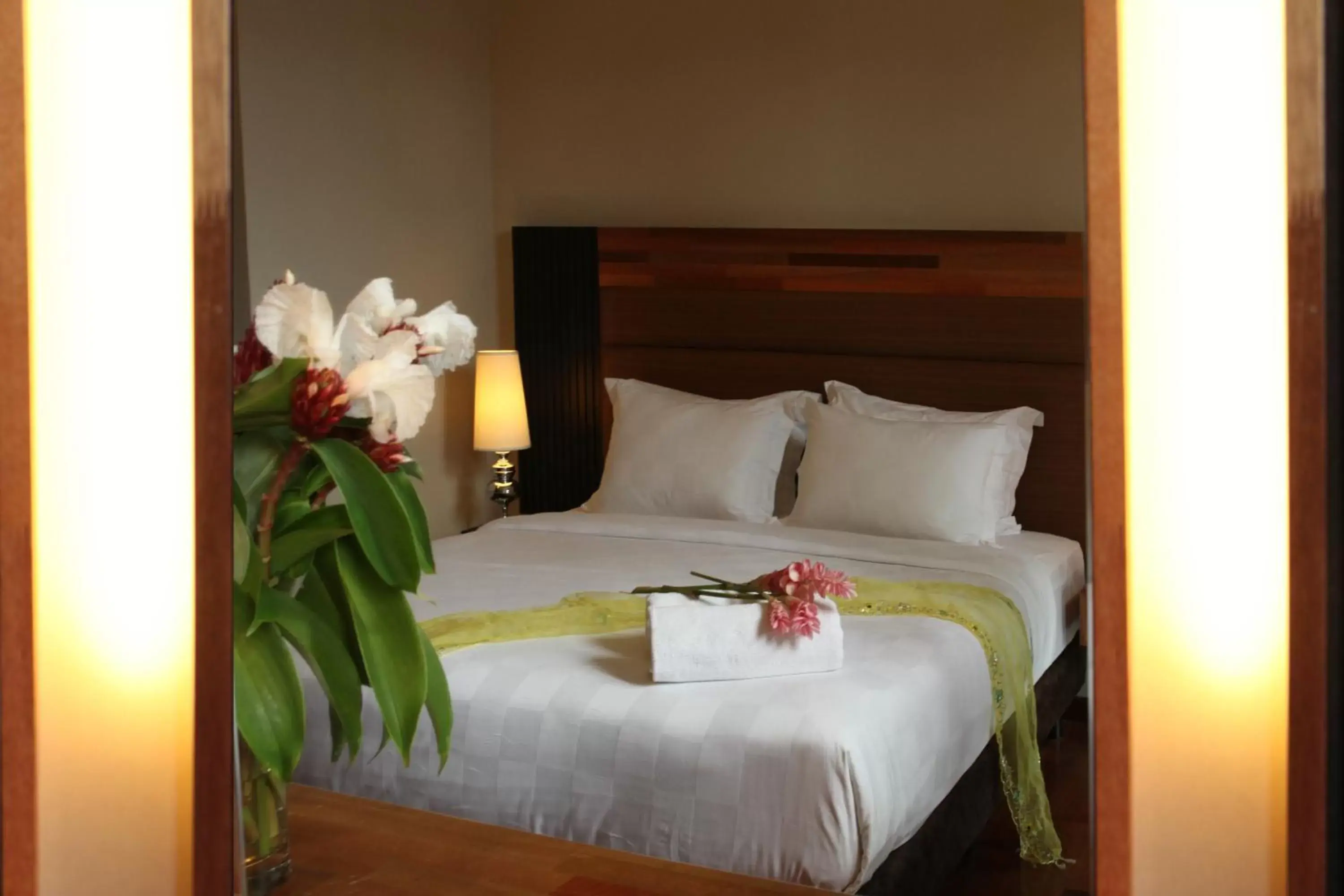 Bed in The Ranee Boutique Suites