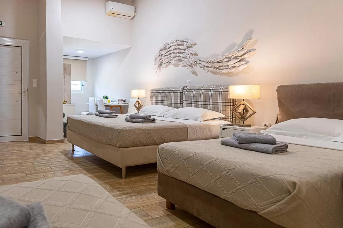 Bed in Comfort Stay Athens Airport Hotel - FREE shuttle from and to the airport