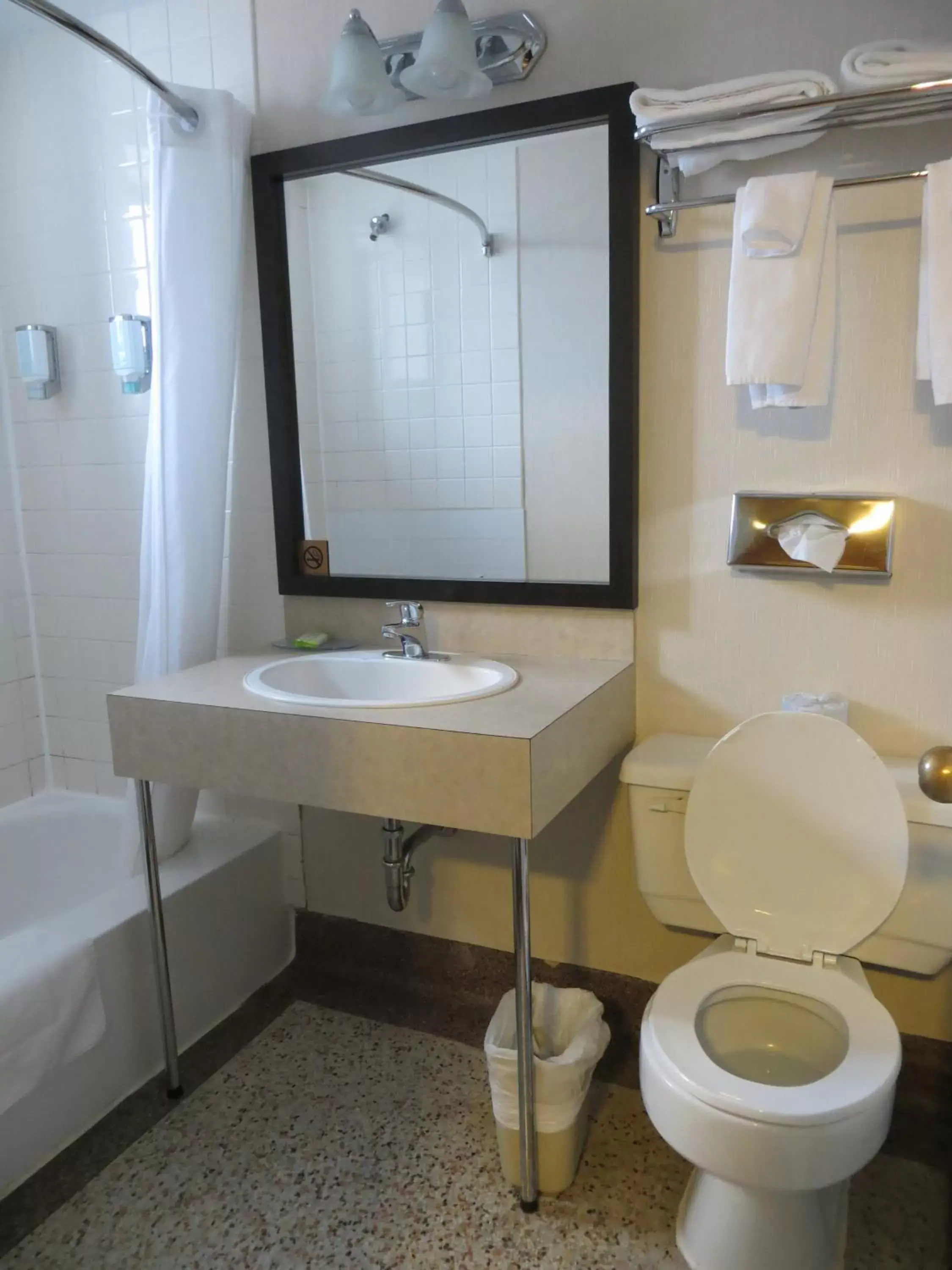 Bathroom in Travelodge by Wyndham Thunder Bay ON