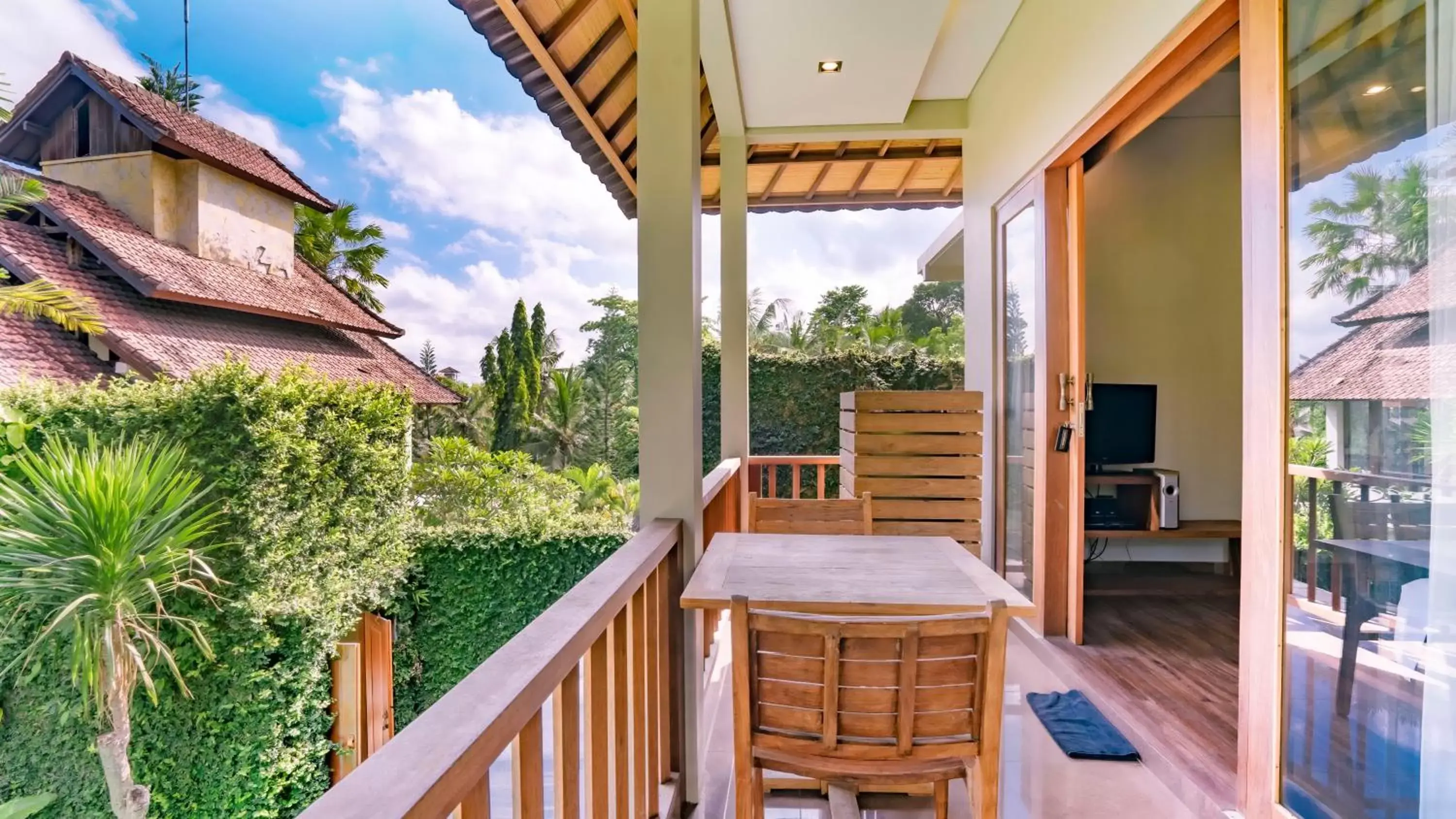 Garden, Balcony/Terrace in KajaNe Mua at Ubud Bali