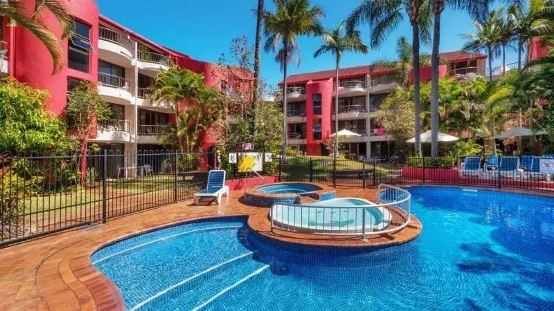 Property building, Swimming Pool in Enderley Gardens Resort