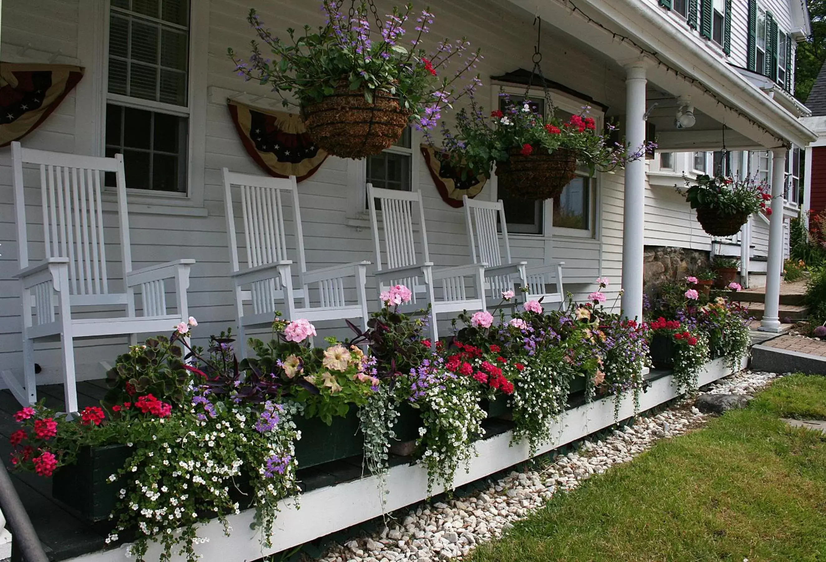 Patio, Property Building in Christmas Farm Inn and Spa