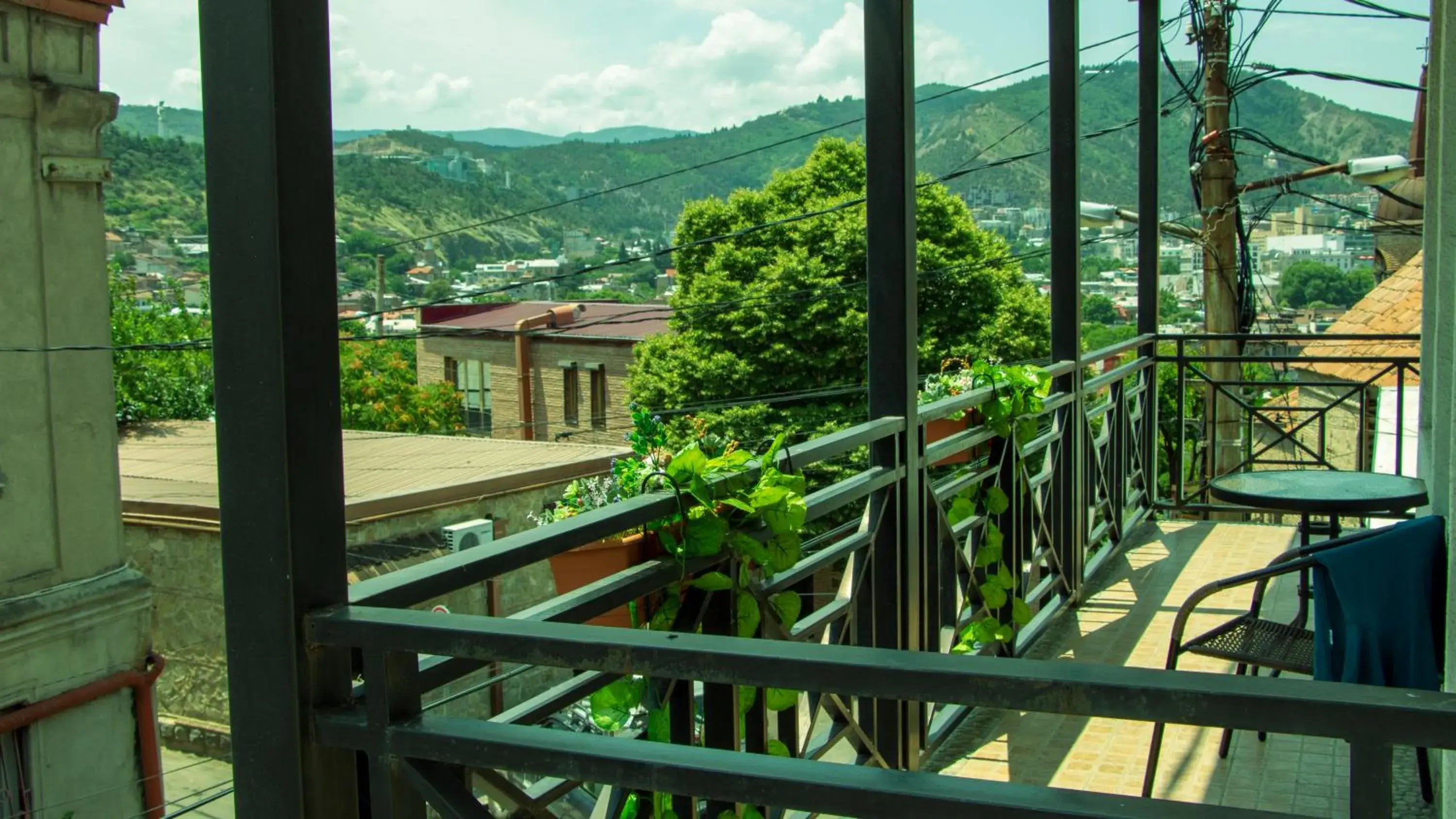 Patio in Hotel New Metekhi