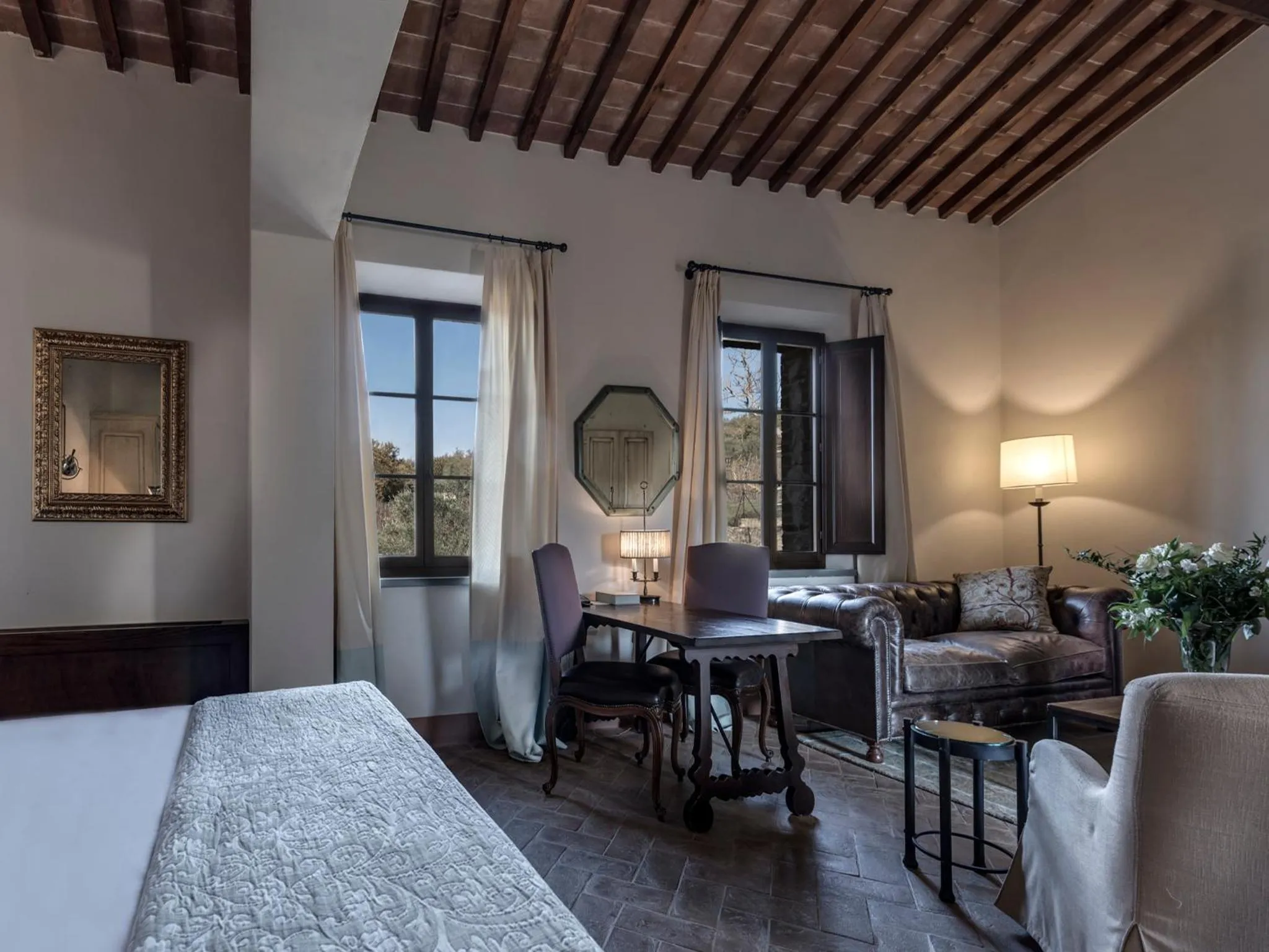 Bed in Castel Monastero - The Leading Hotels of the World