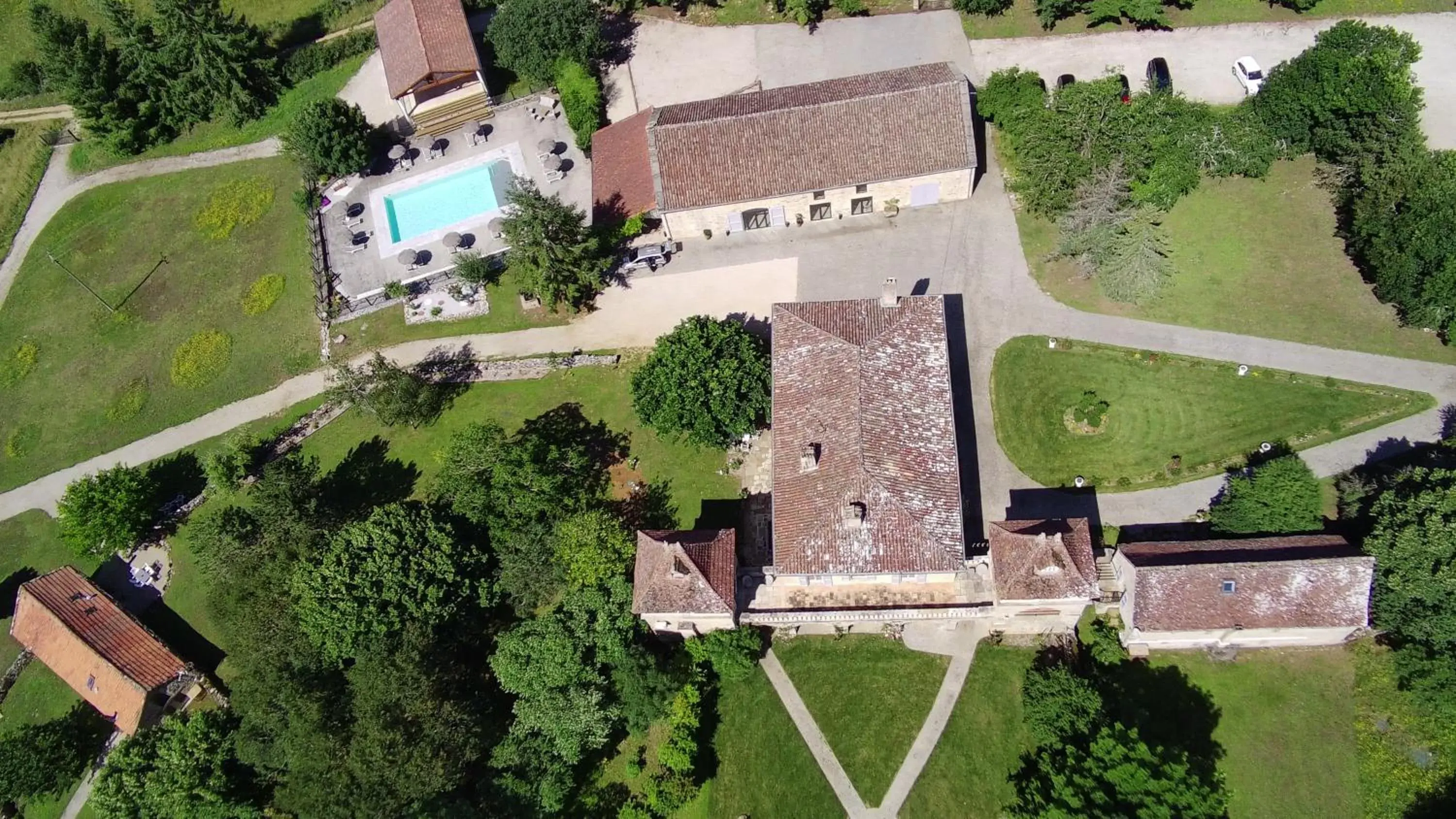 Property building, Bird's-eye View in Domaine de Monplaisir