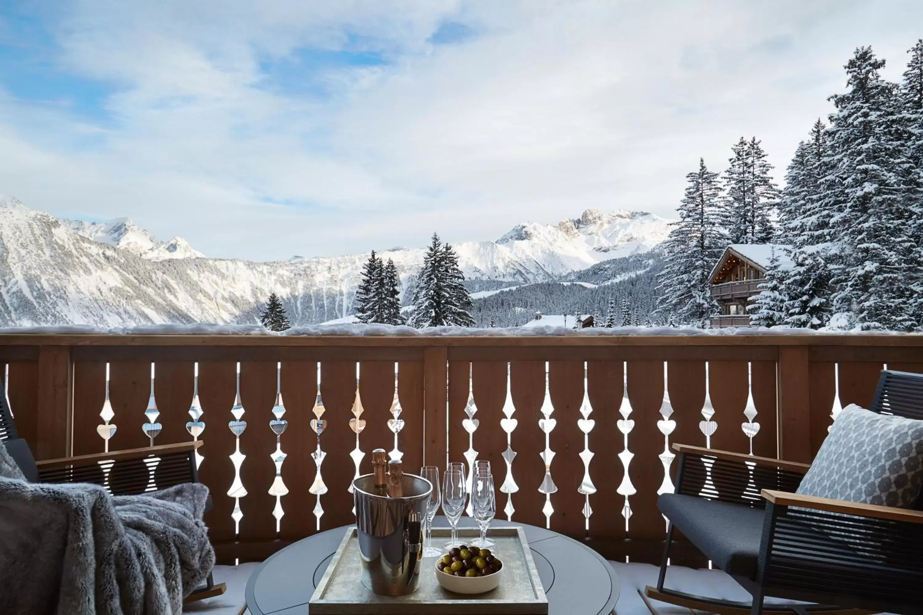 Balcony/Terrace, Winter in Six Senses Residences & Spa Courchevel