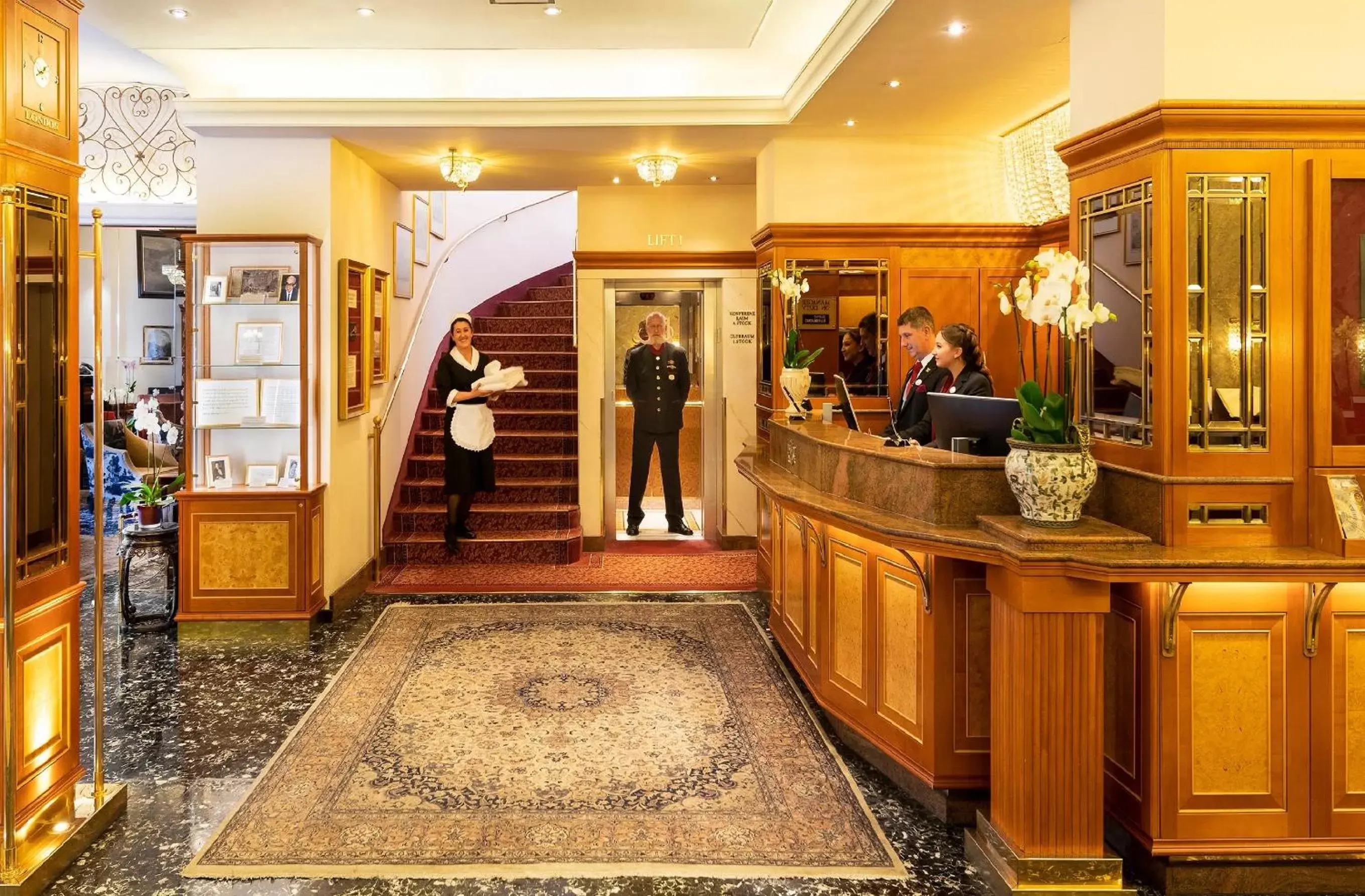 Lobby or reception, Lobby/Reception in Hotel Stefanie