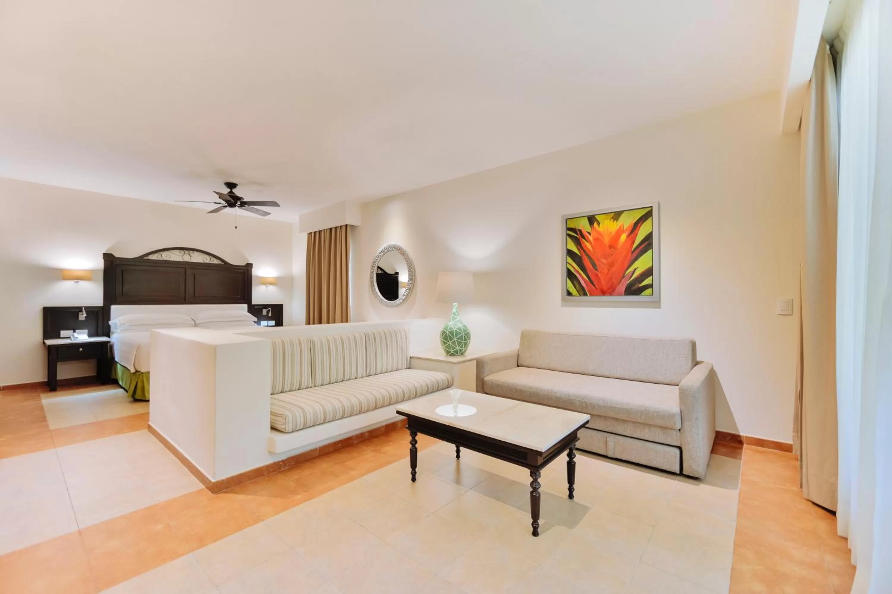 Living room in Occidental at Xcaret Destination - All Inclusive