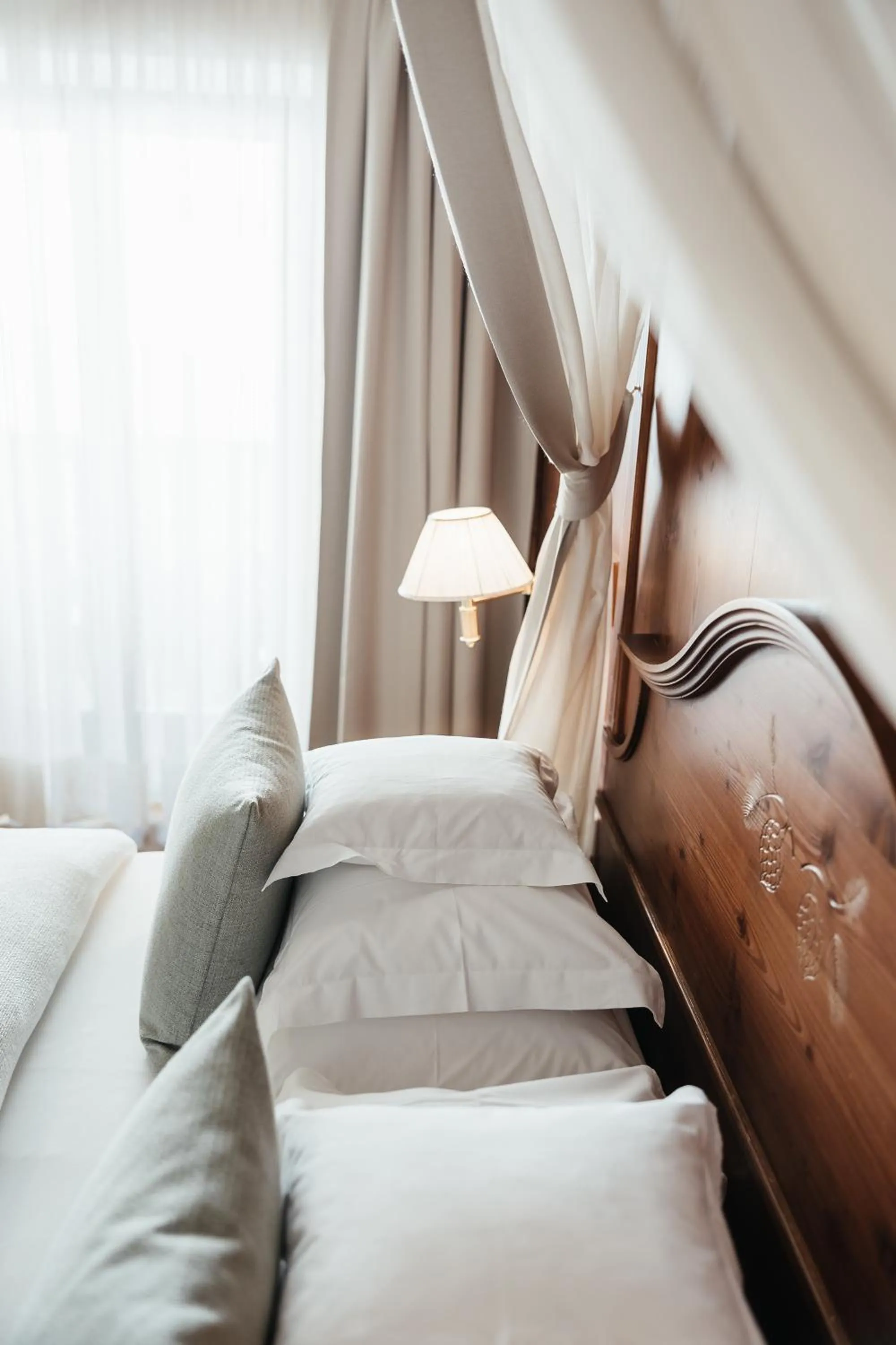 Bed in Kolfuschgerhof Mountain Resort