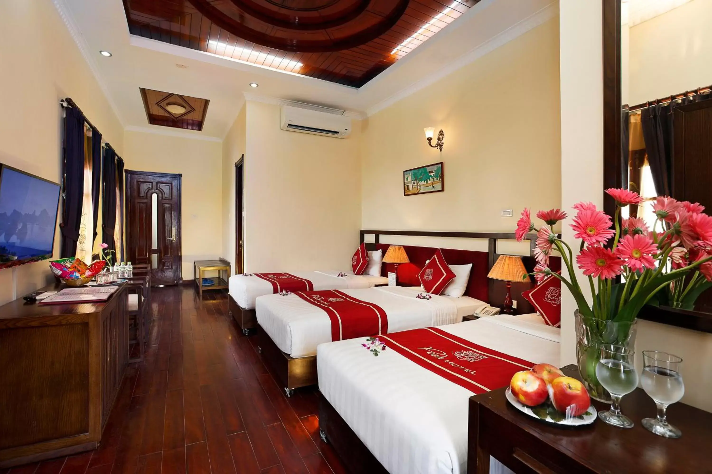 Bed in Hanoi Posh Boutique Hotel