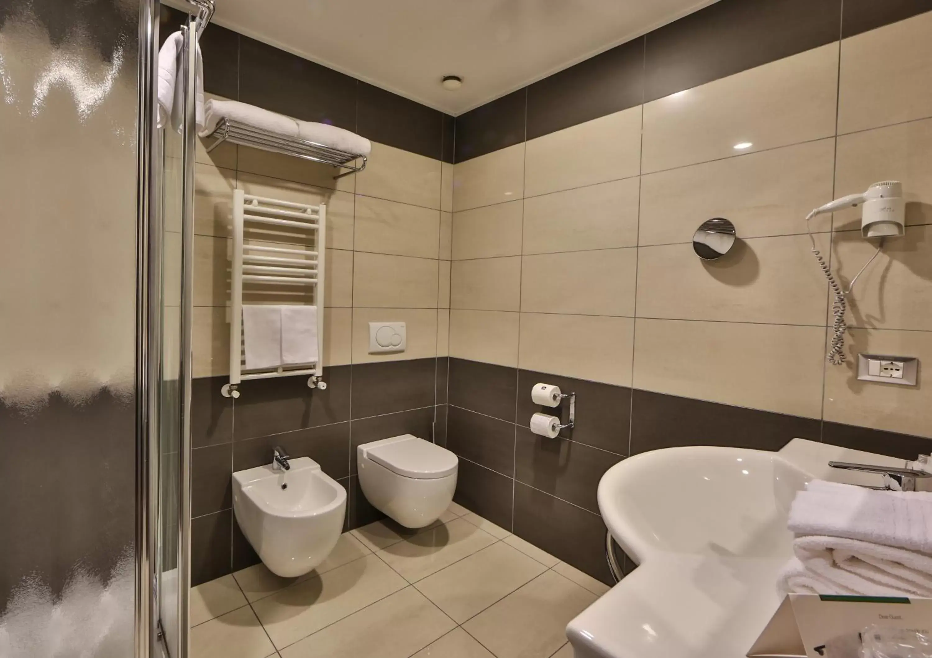 Shower, Bathroom in Best Western Plus Hotel Galileo Padova