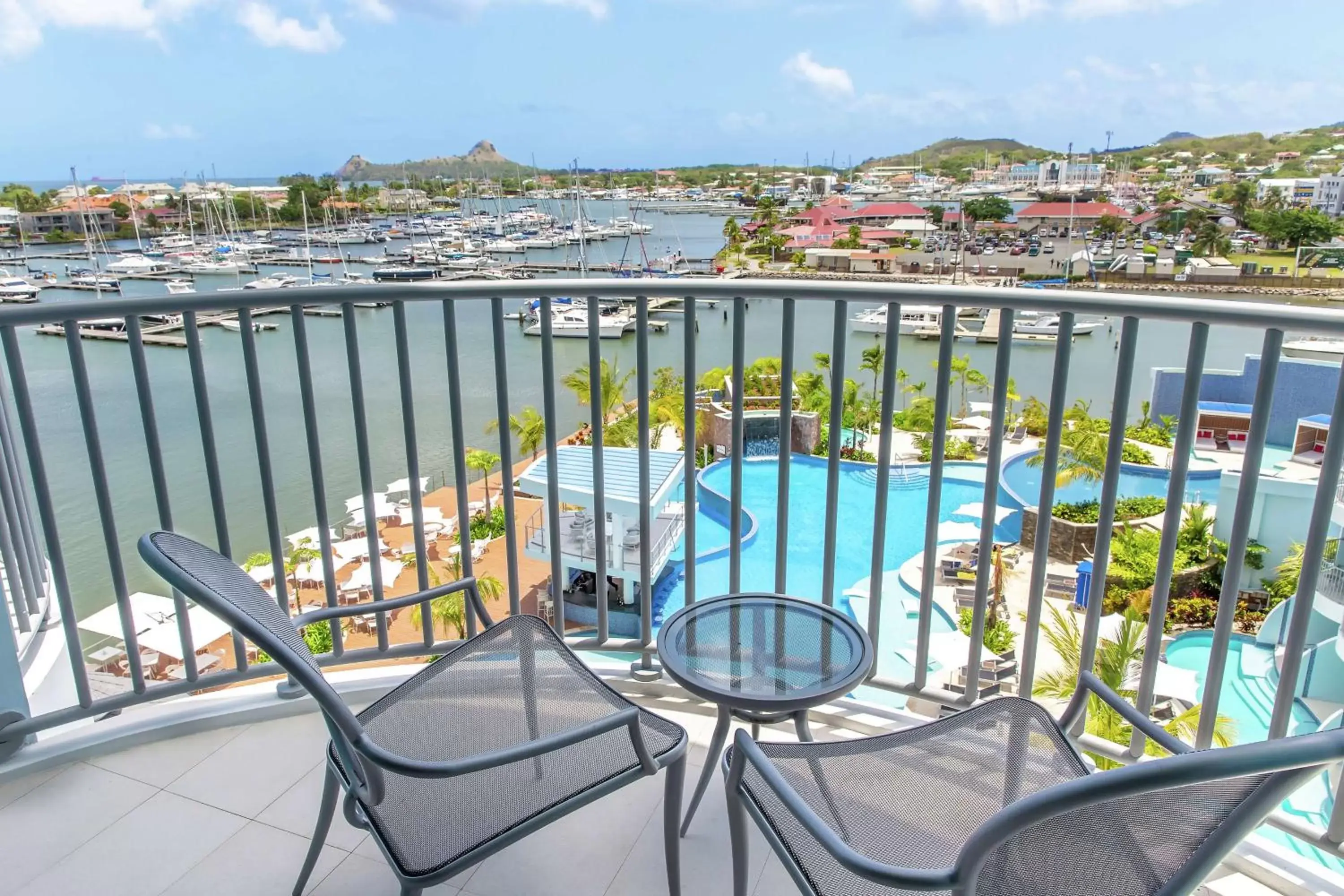 View (from property/room), Pool View in Harbor Club St Lucia, Curio Collection by Hilton