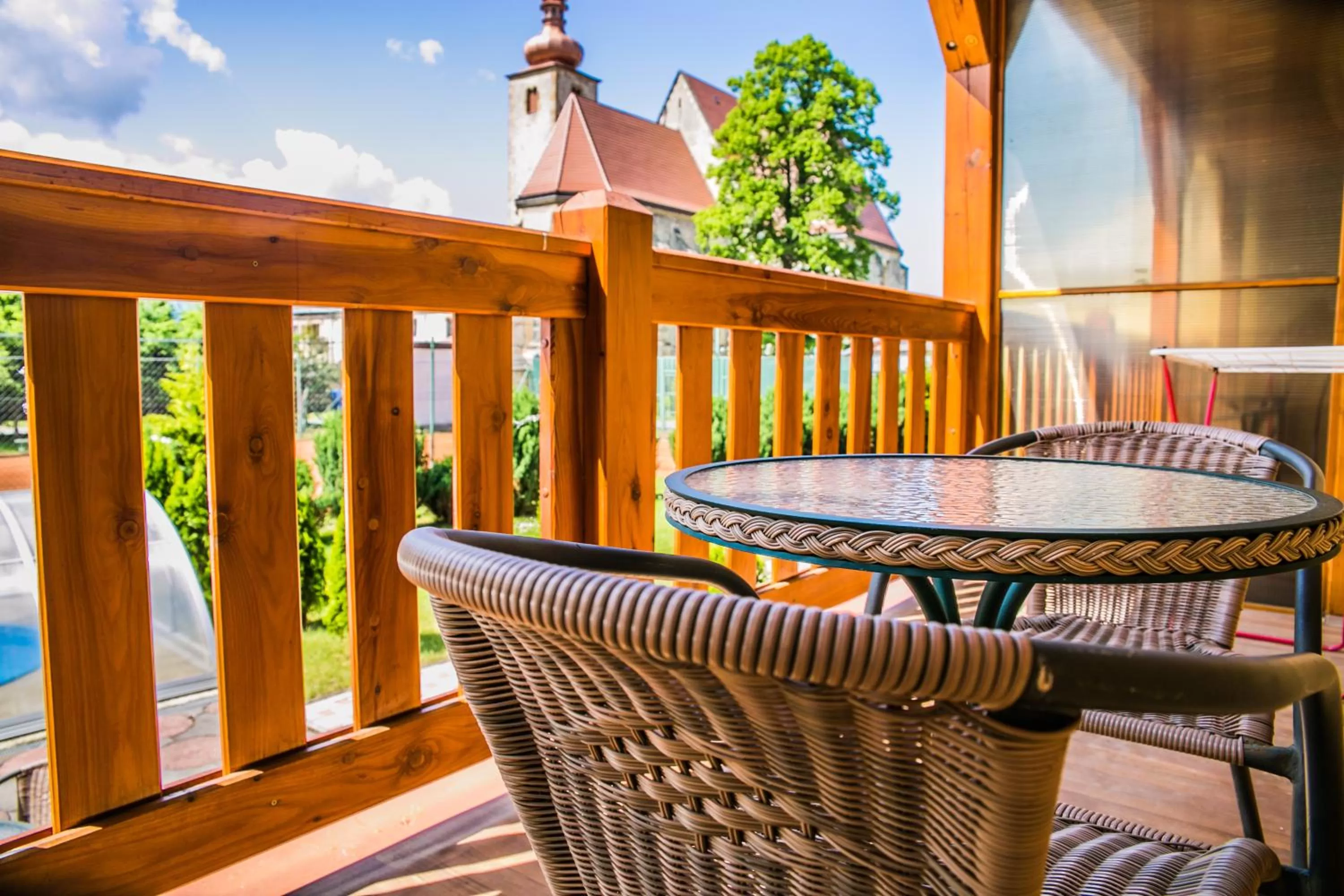 Balcony/Terrace in Penzion Fako