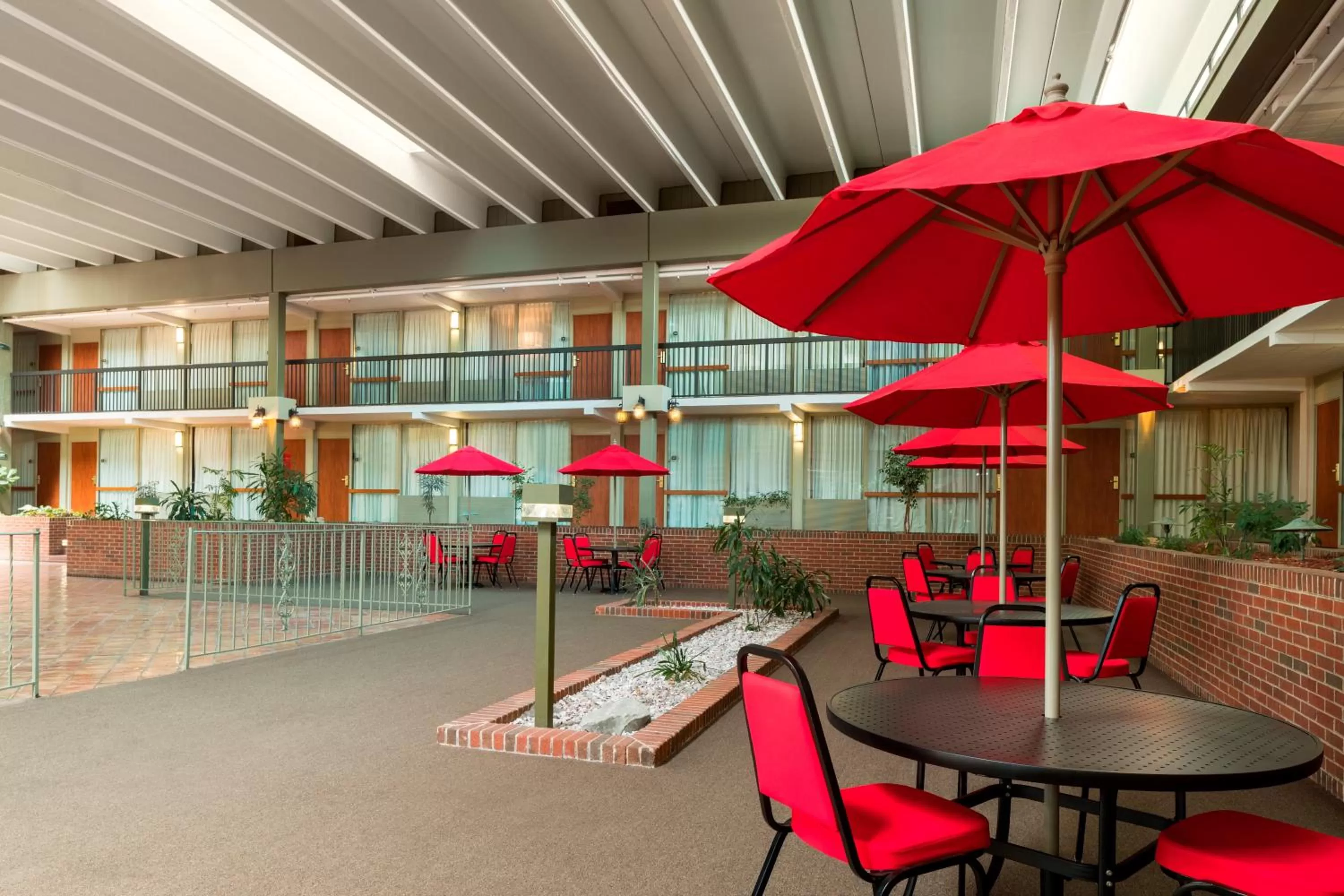 Patio in Ramada by Wyndham Indiana