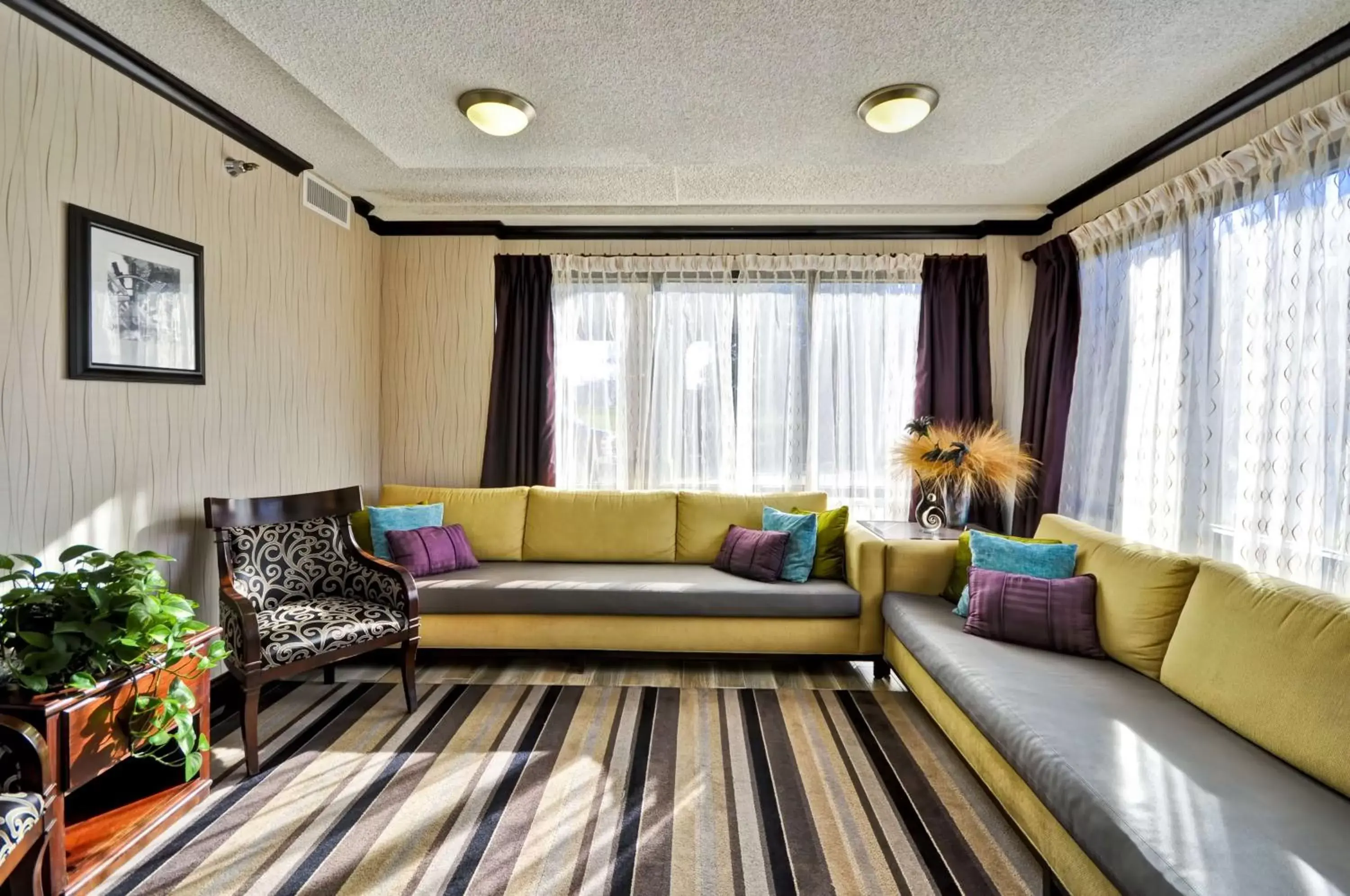 Lobby or reception, Seating Area in Hampton Inn Kansas City - Airport