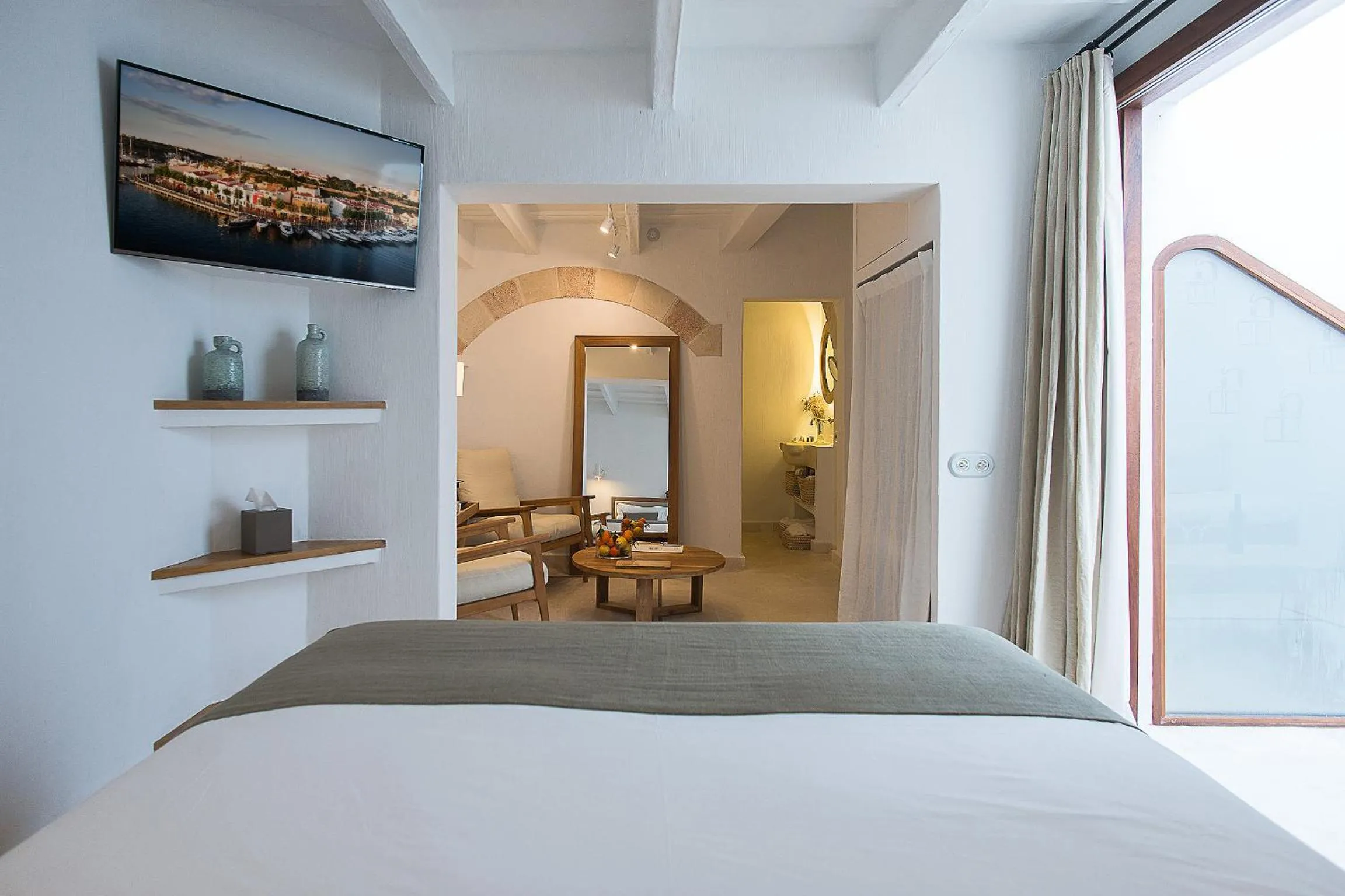 Bedroom, Bed in S'Hotelet d'es Born - Suites & SPA