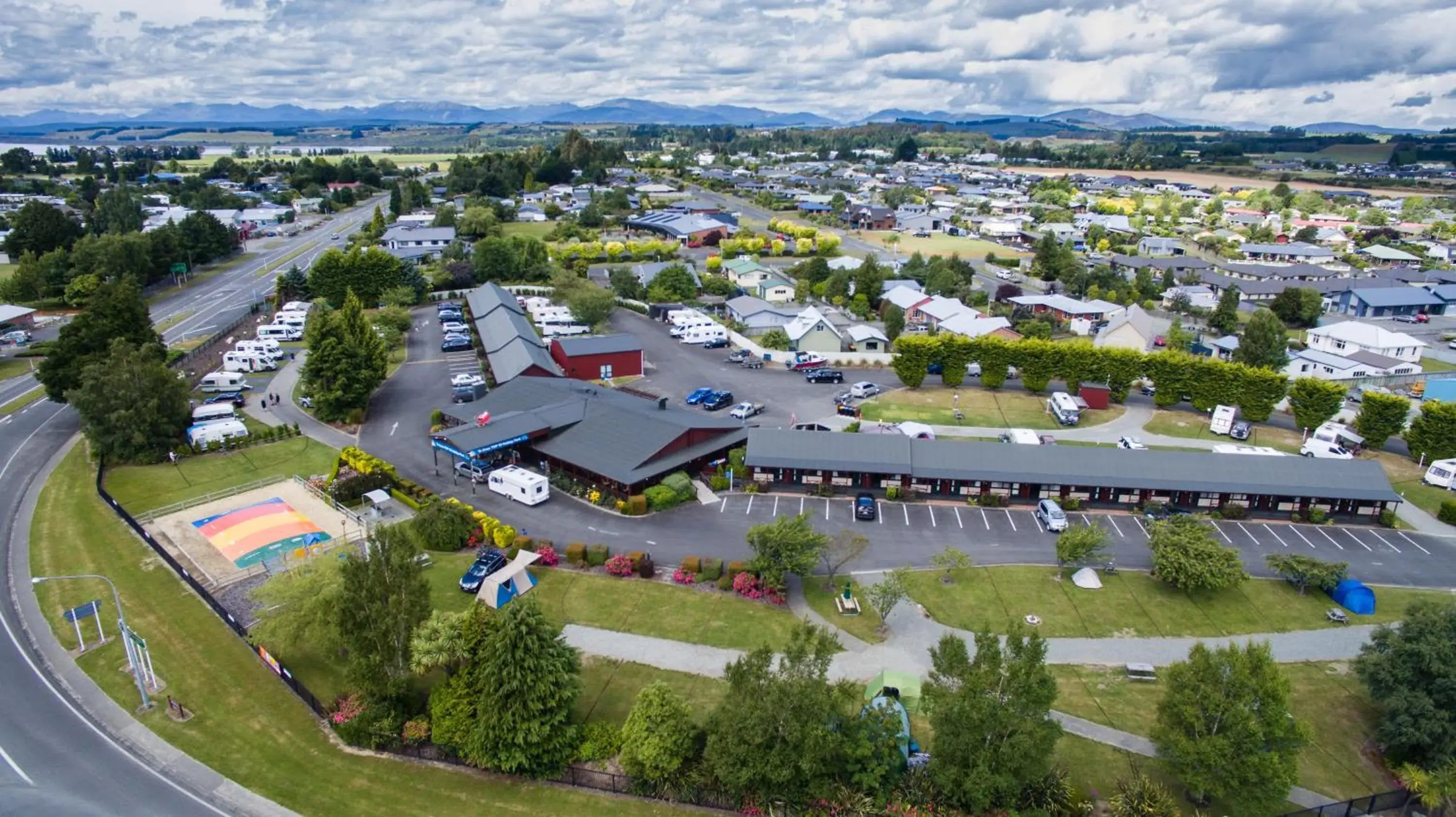 On site, Bird's-eye View in Te Anau Top 10 Holiday Park and Motels