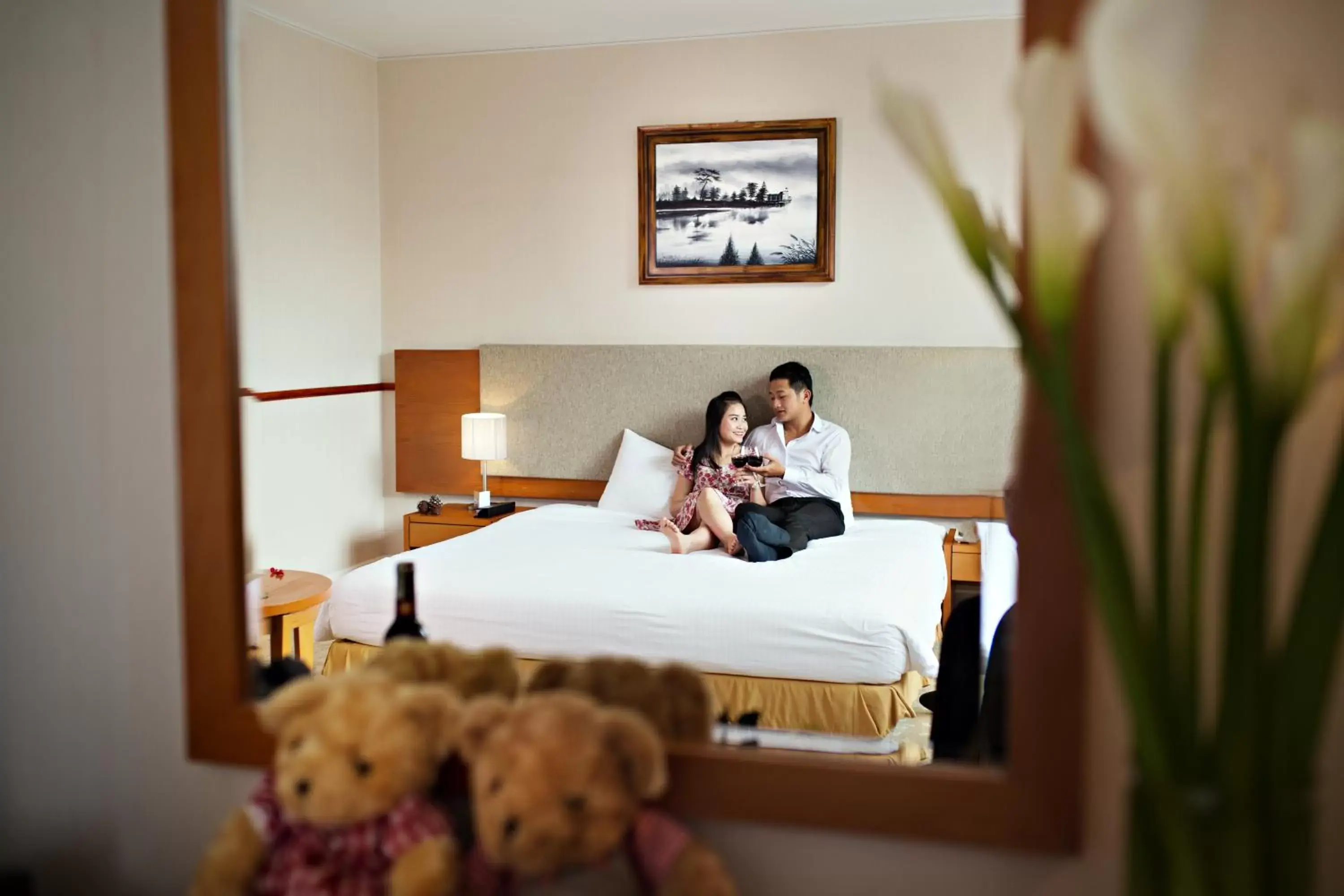 Bed in Muong Thanh Holiday Da Lat Hotel