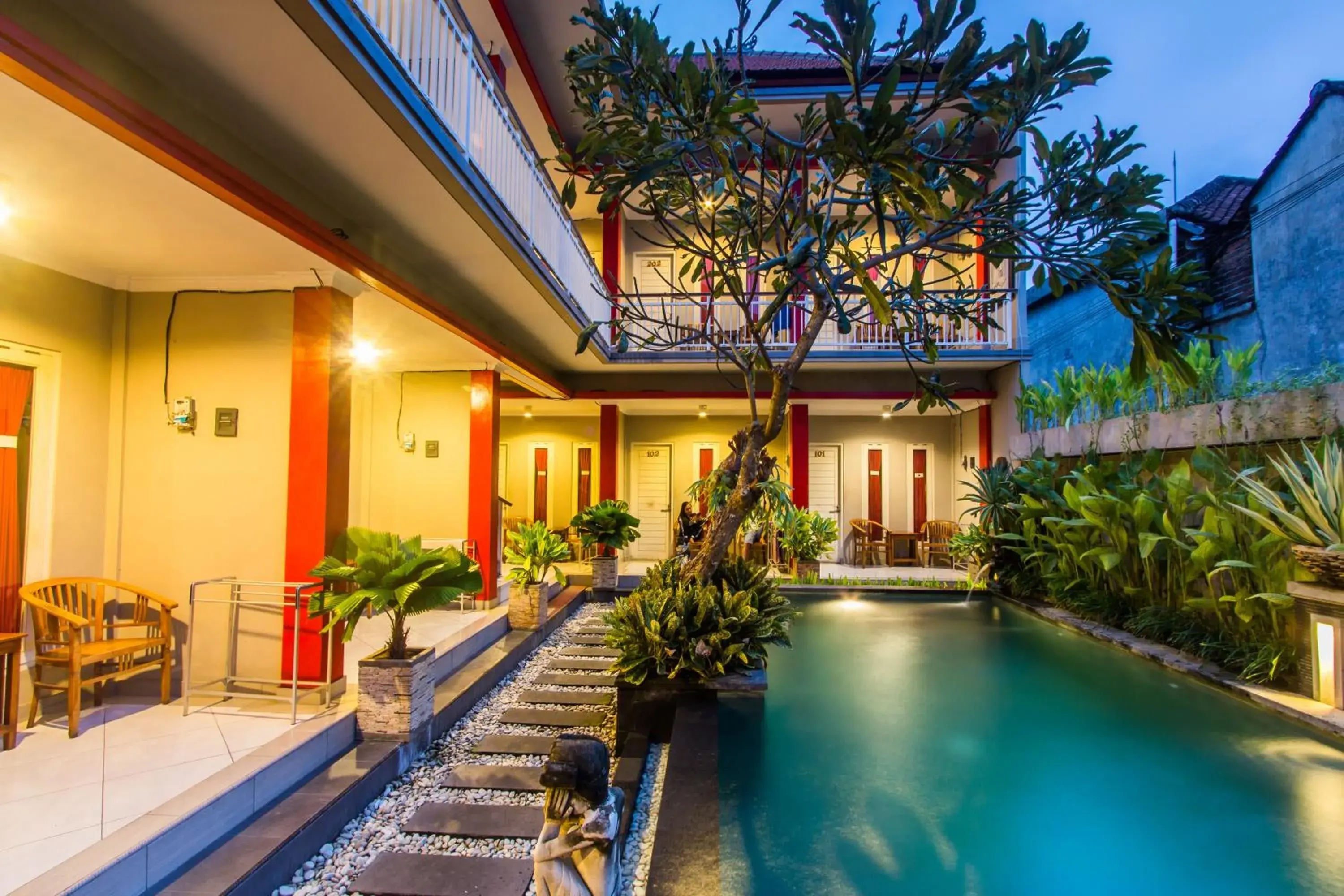 Swimming Pool in Angkul Angkul Beach inn Kuta