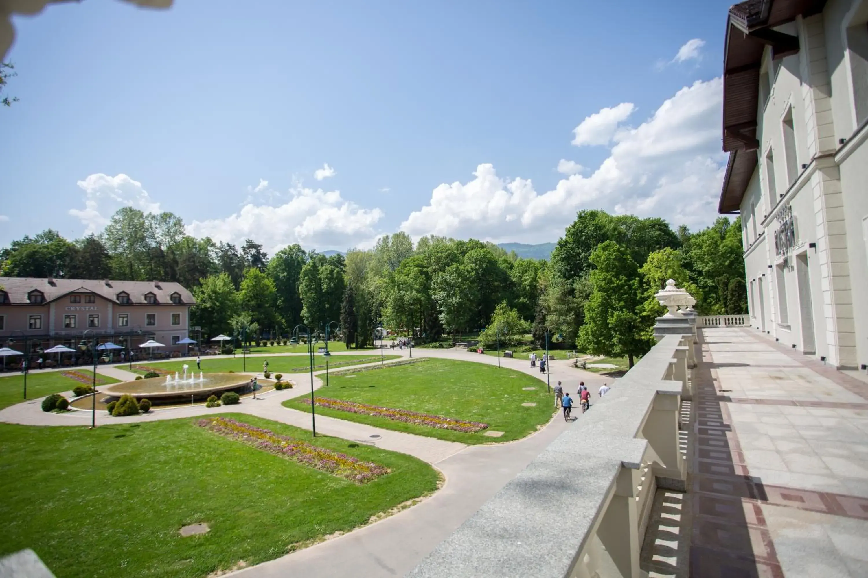 Garden view in Hotel Austria & Bosna Garden view in Hotel Austria & Bosna