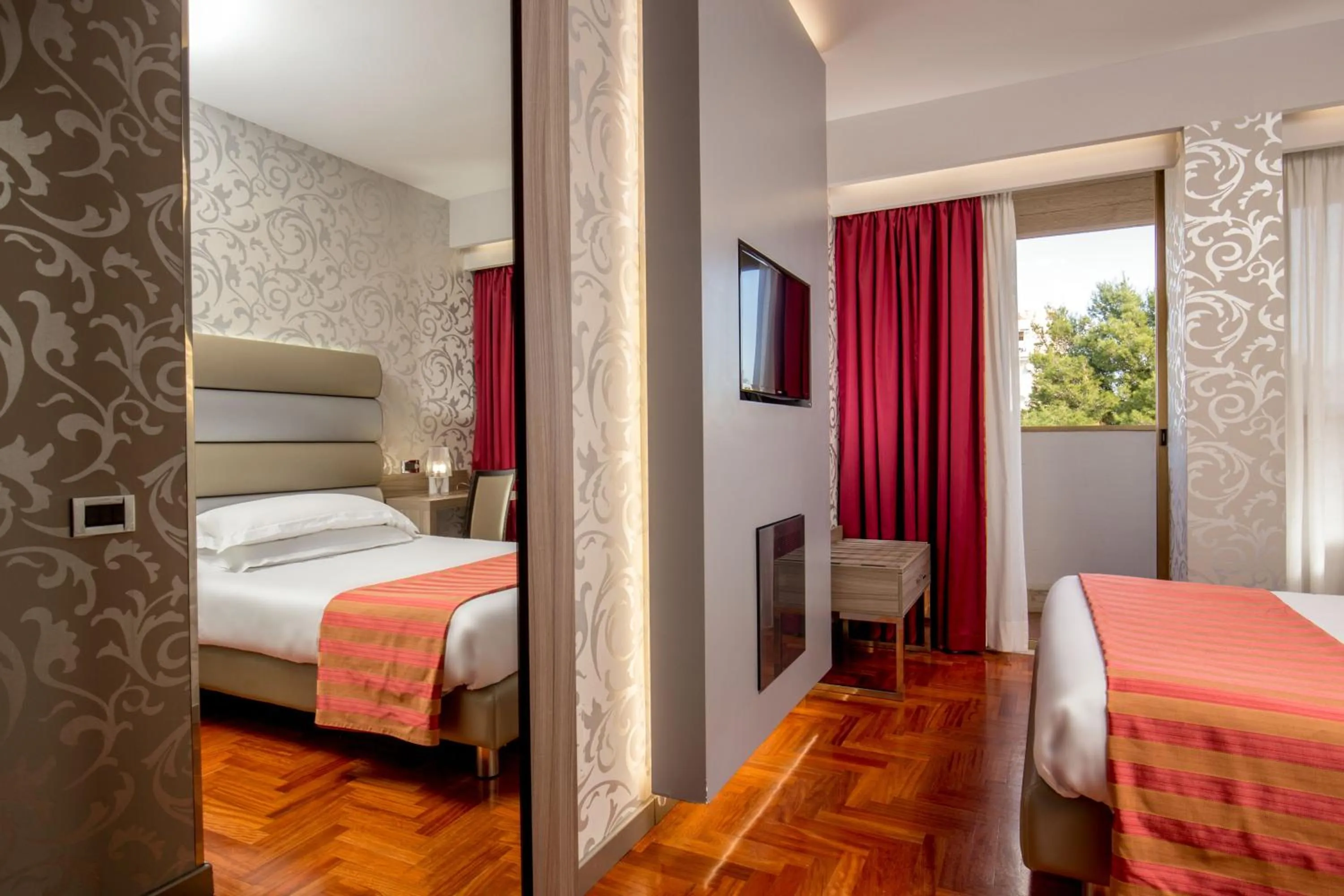 Bed in Enea Hotel Pomezia