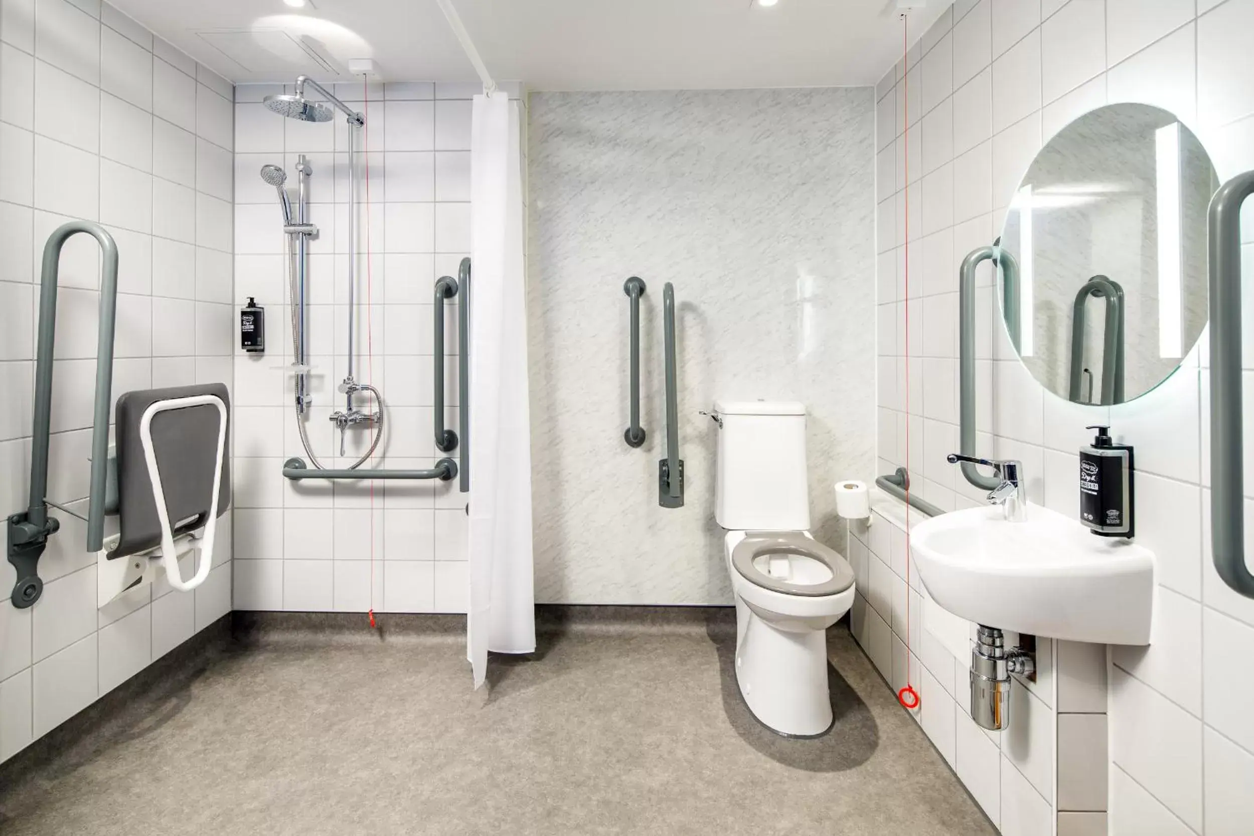 Shower, Bathroom in ibis budget Manchester Airport