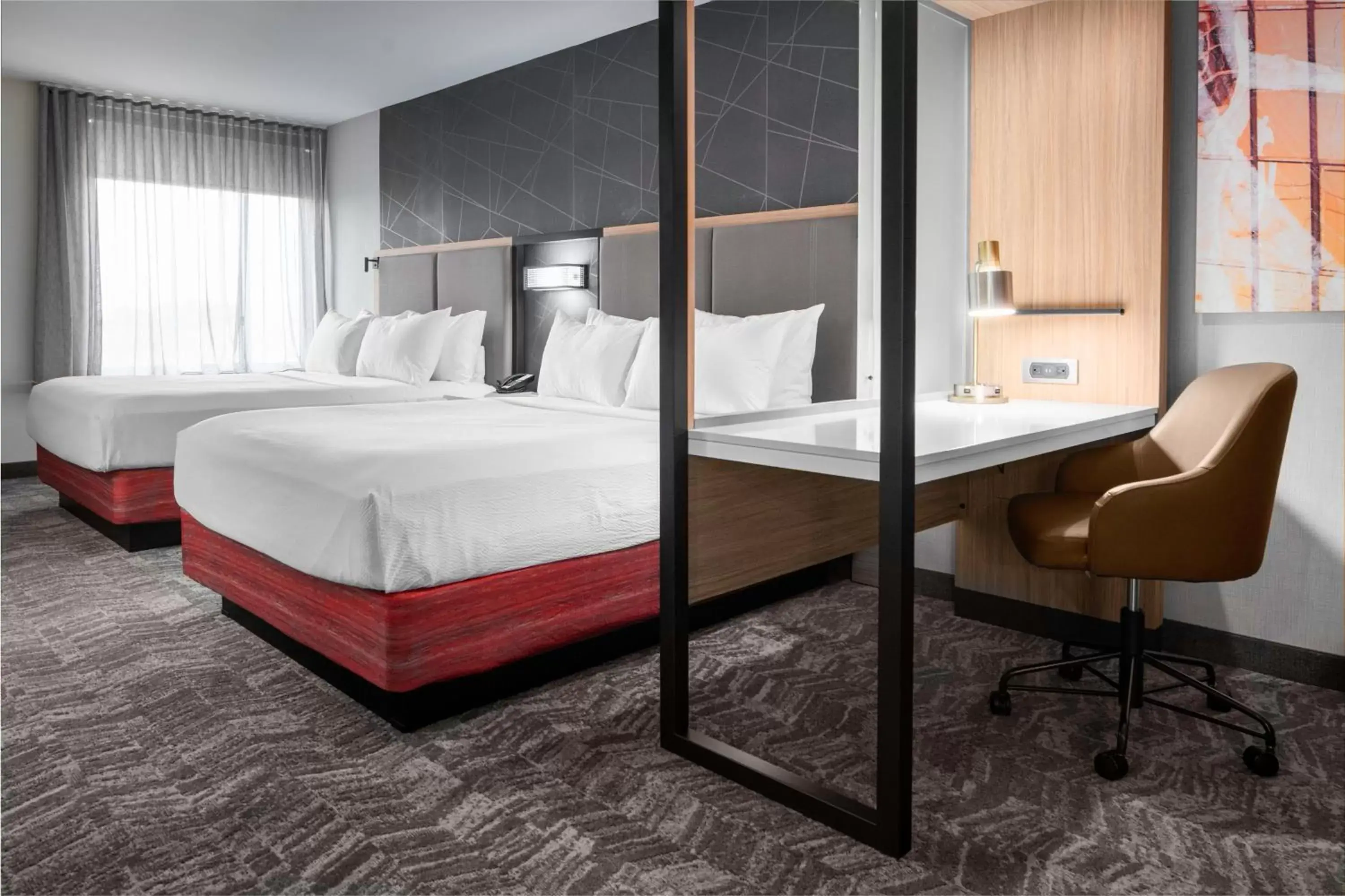Bedroom, Bed in SpringHill Suites by Marriott Raleigh Apex