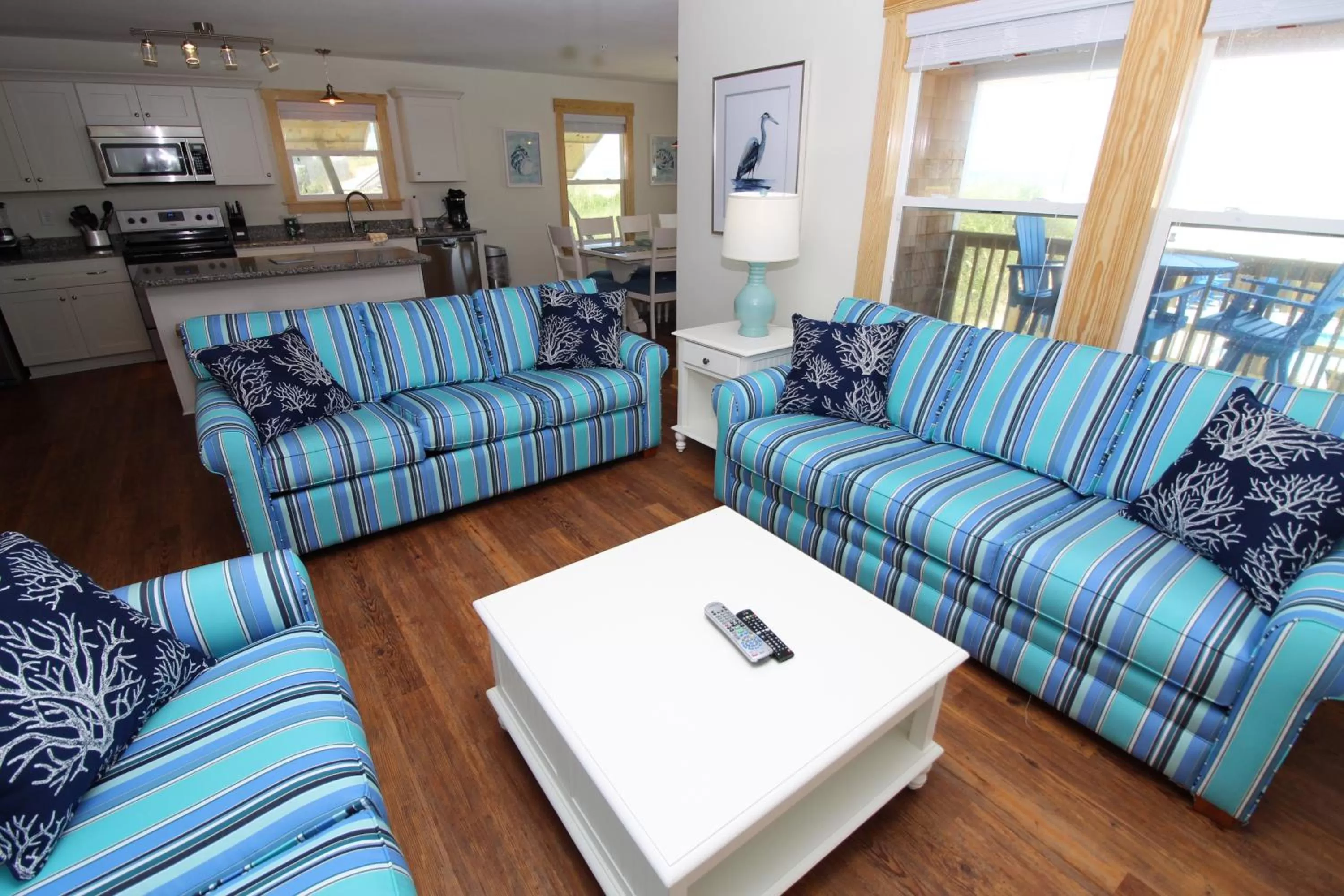 Living room in Whalebone Ocean Cottages by KEES Vacations