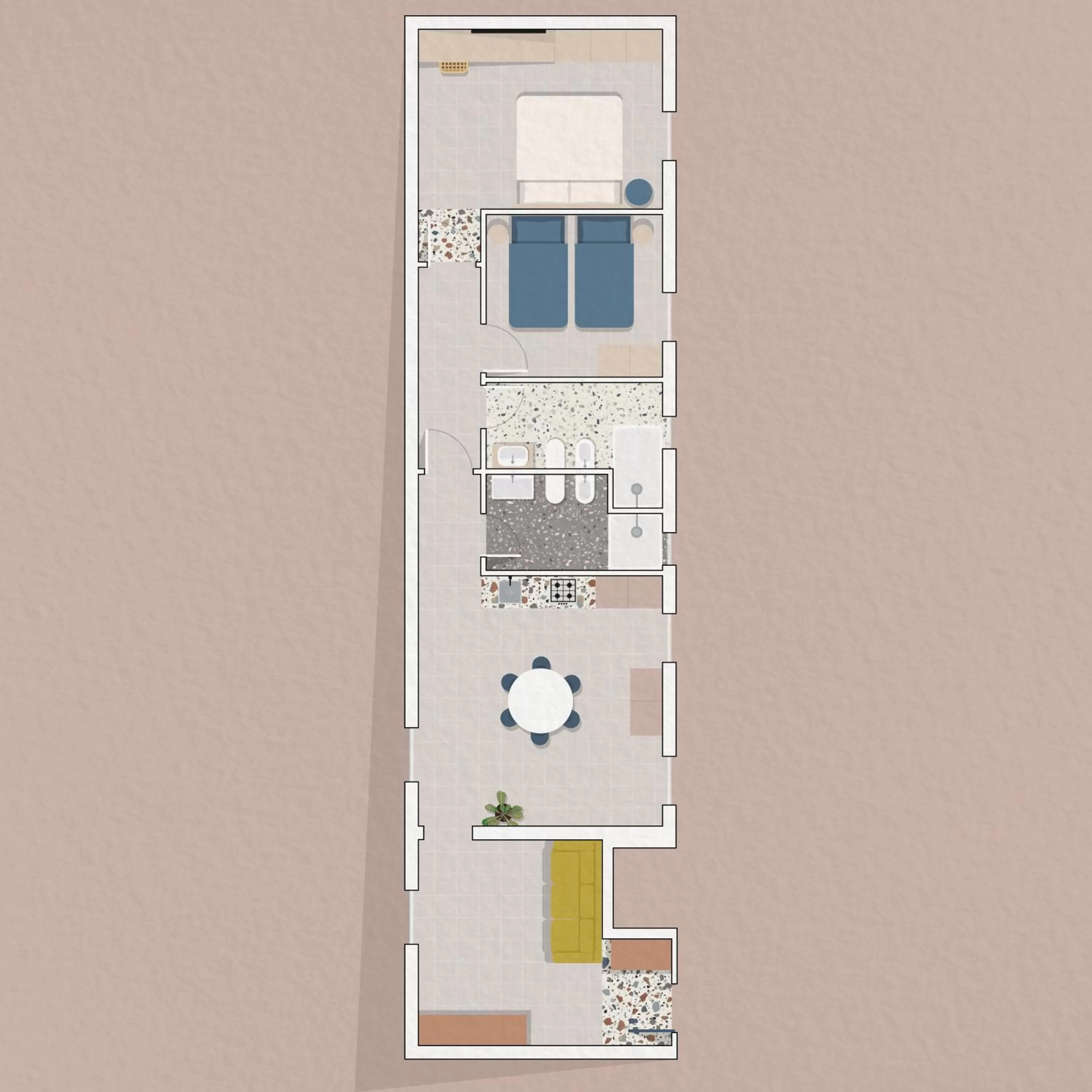 Floor plan in Living u HomeSuites