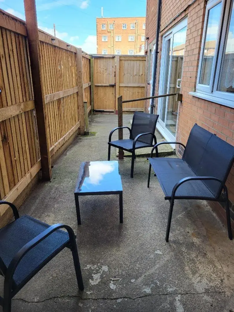 Seating area in North Parade Seafront Accommodation
