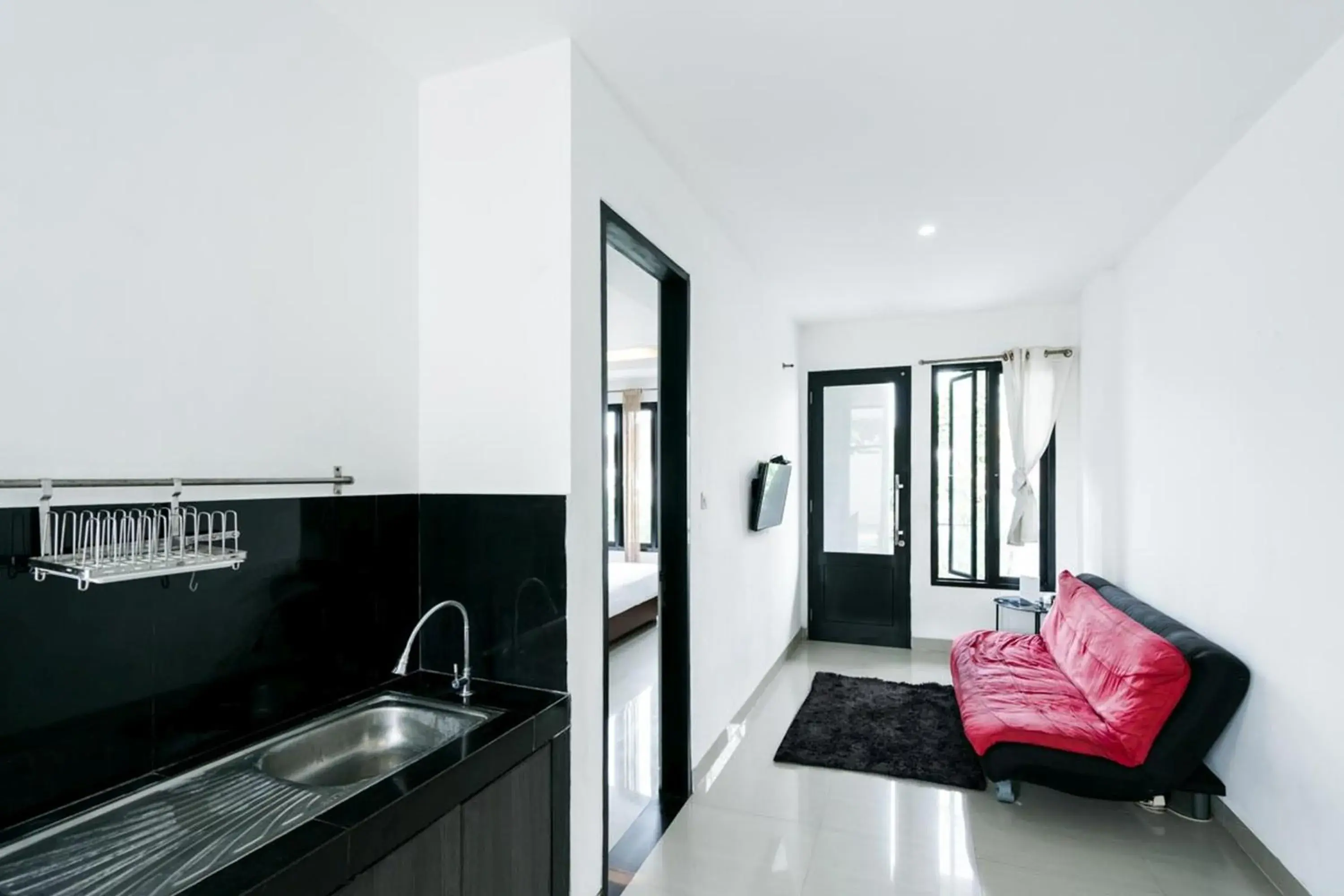 Seating area, Kitchen/Kitchenette in The Lavana Townhouse Sanur