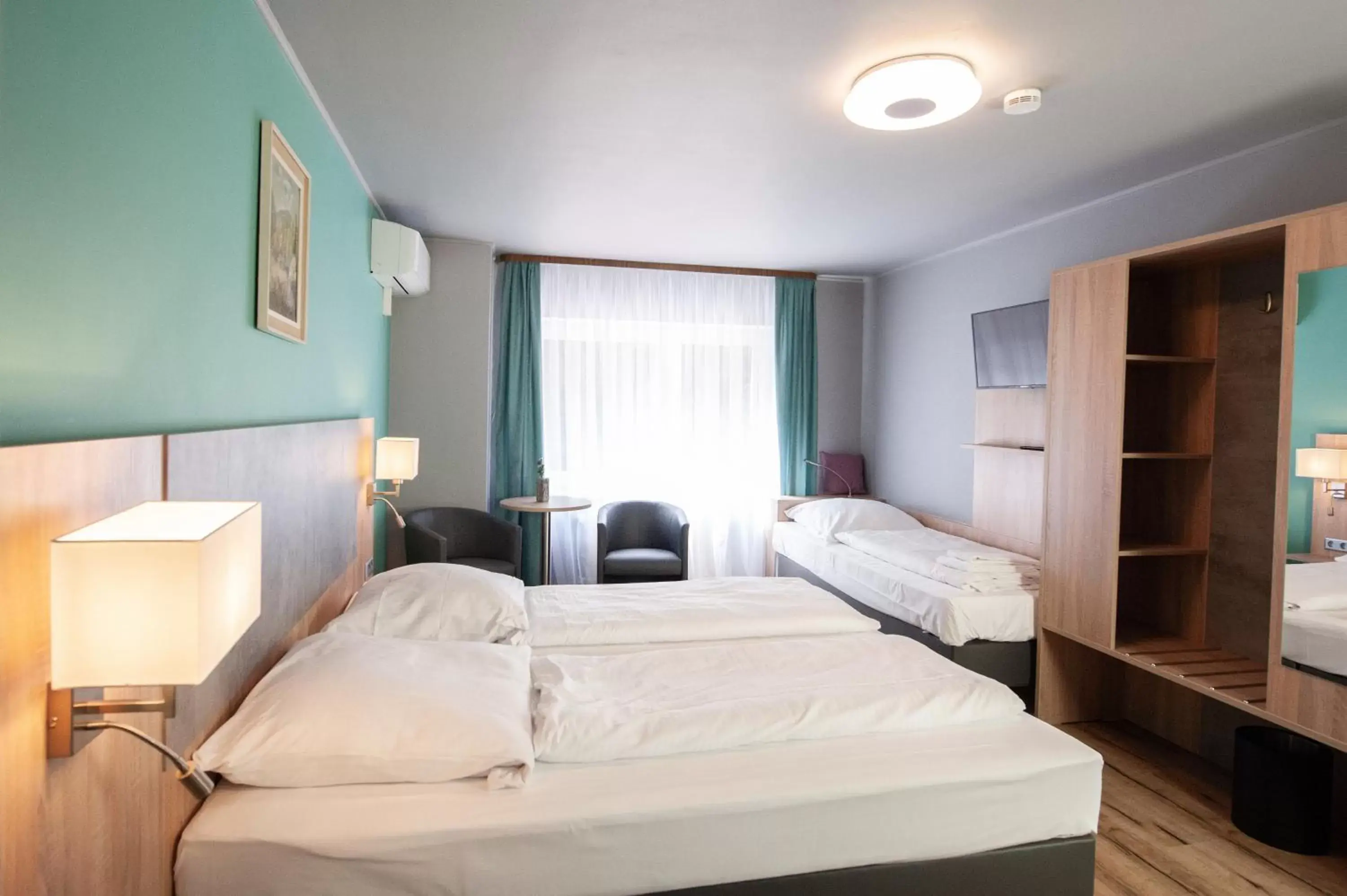 Bed in Hotel Blüchertal Bed in Hotel Blüchertal