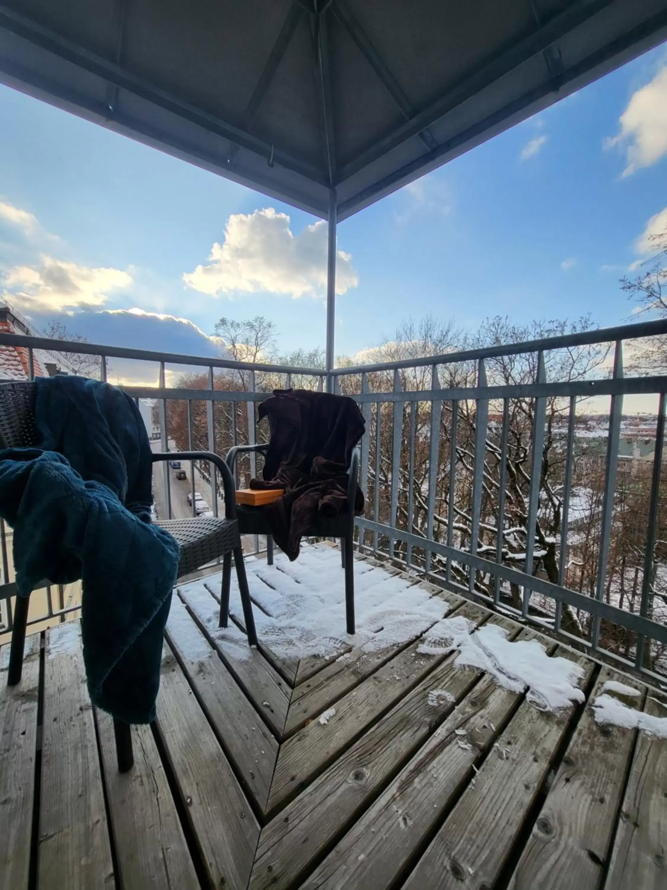 Winter, Balcony/Terrace in Hotel Prinz