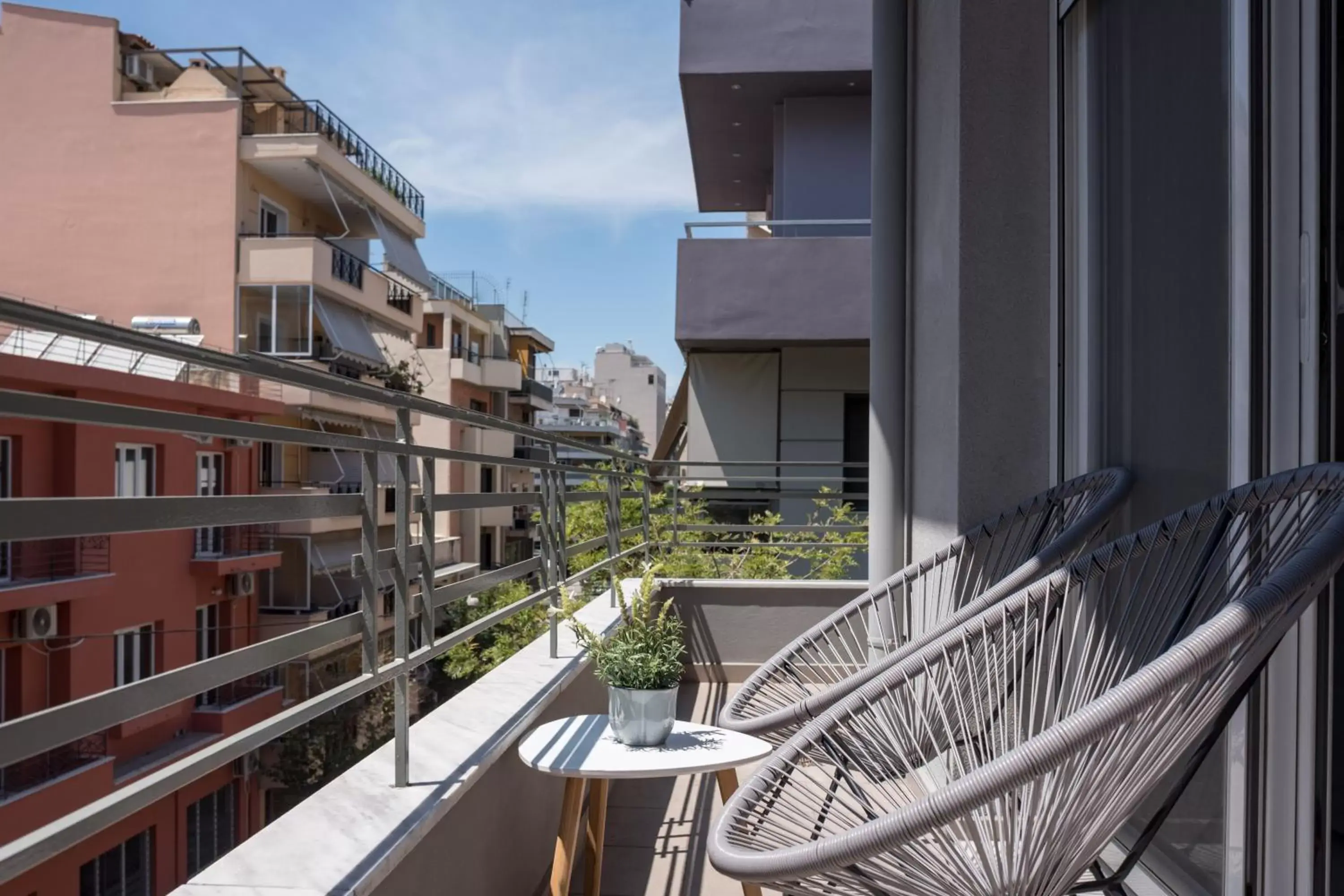 Patio, Balcony/Terrace in 12 Keys Athens Apartments