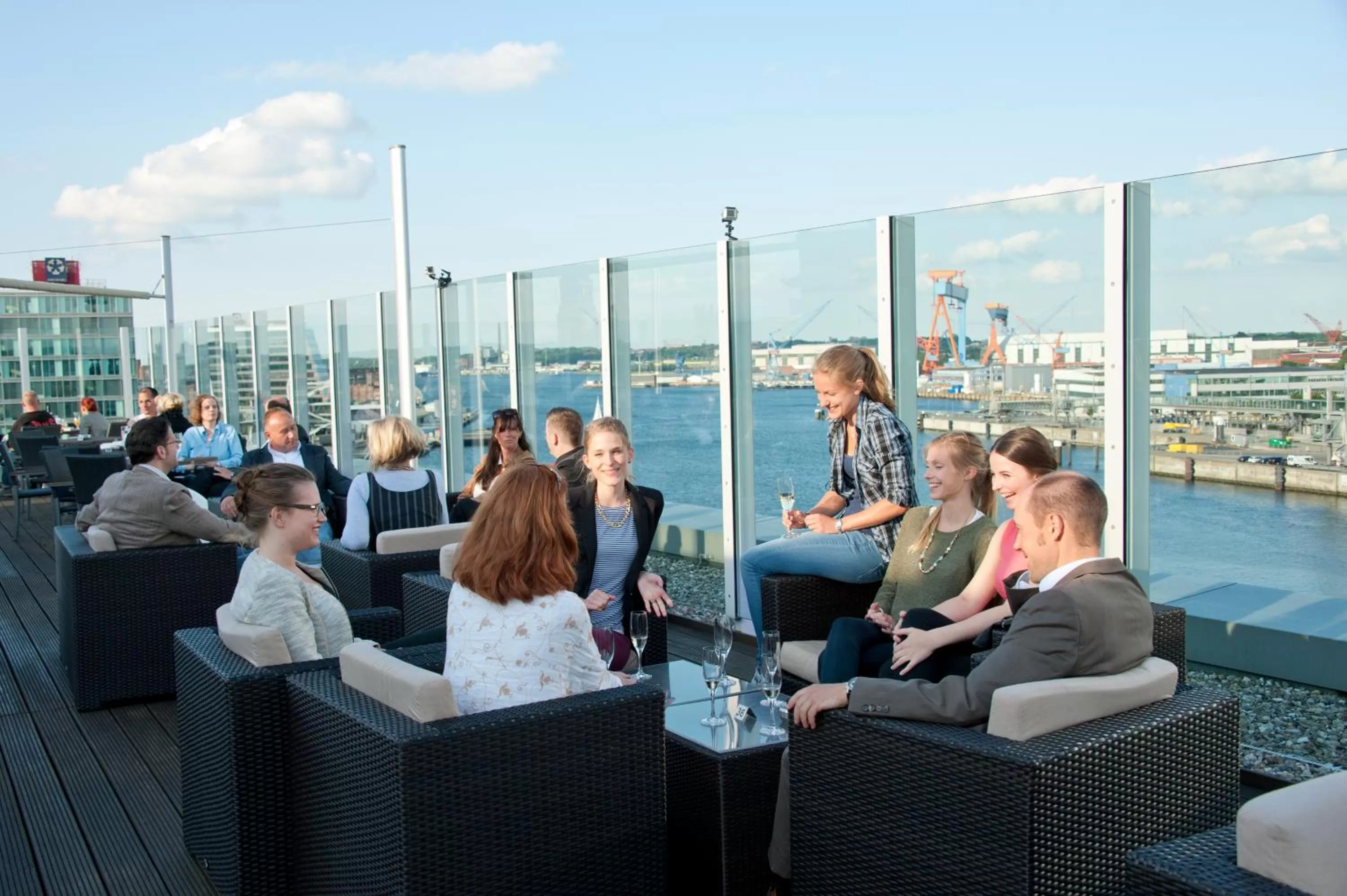 Balcony/Terrace in ATLANTIC Hotel Kiel