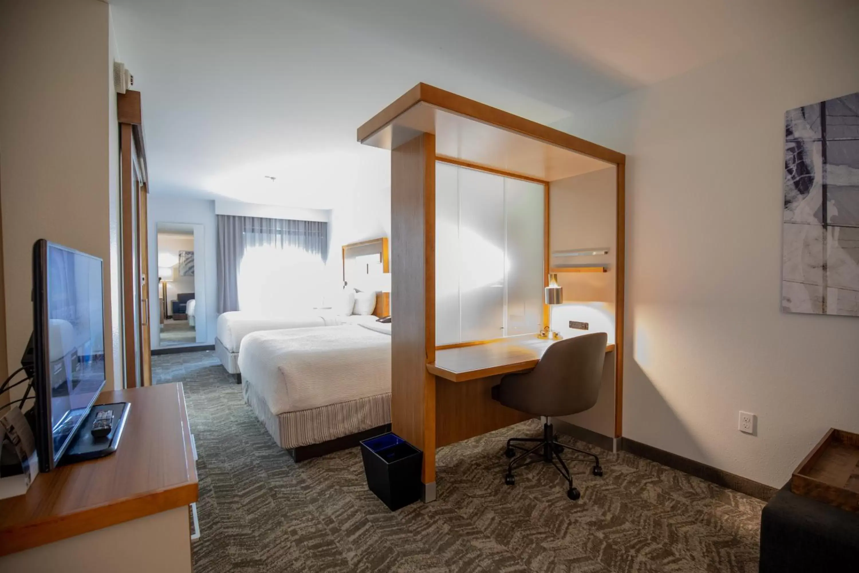 Seating area, Bed in SpringHill Suites by Marriott Baton Rouge Gonzales