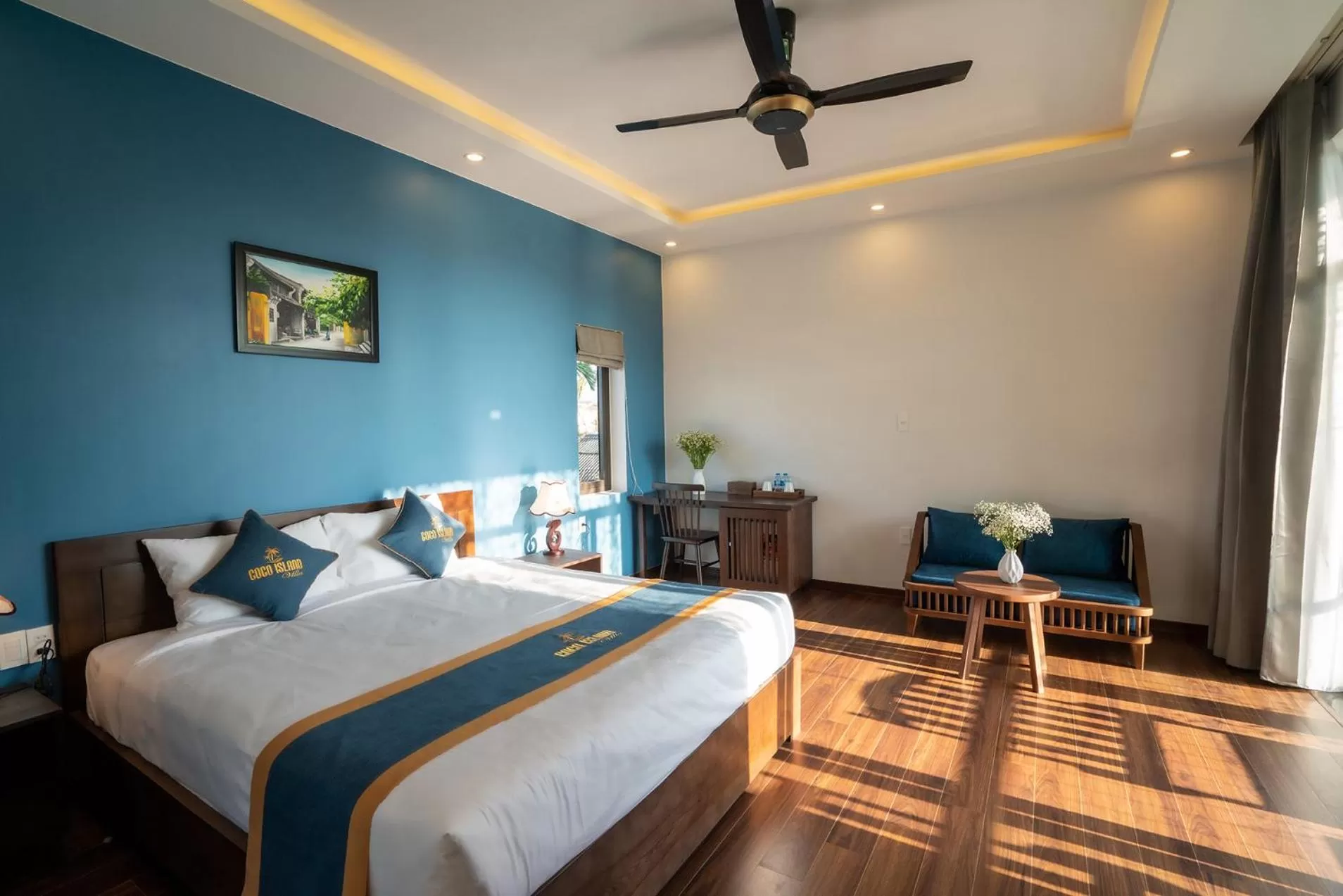 Bed in Coco Island Villa