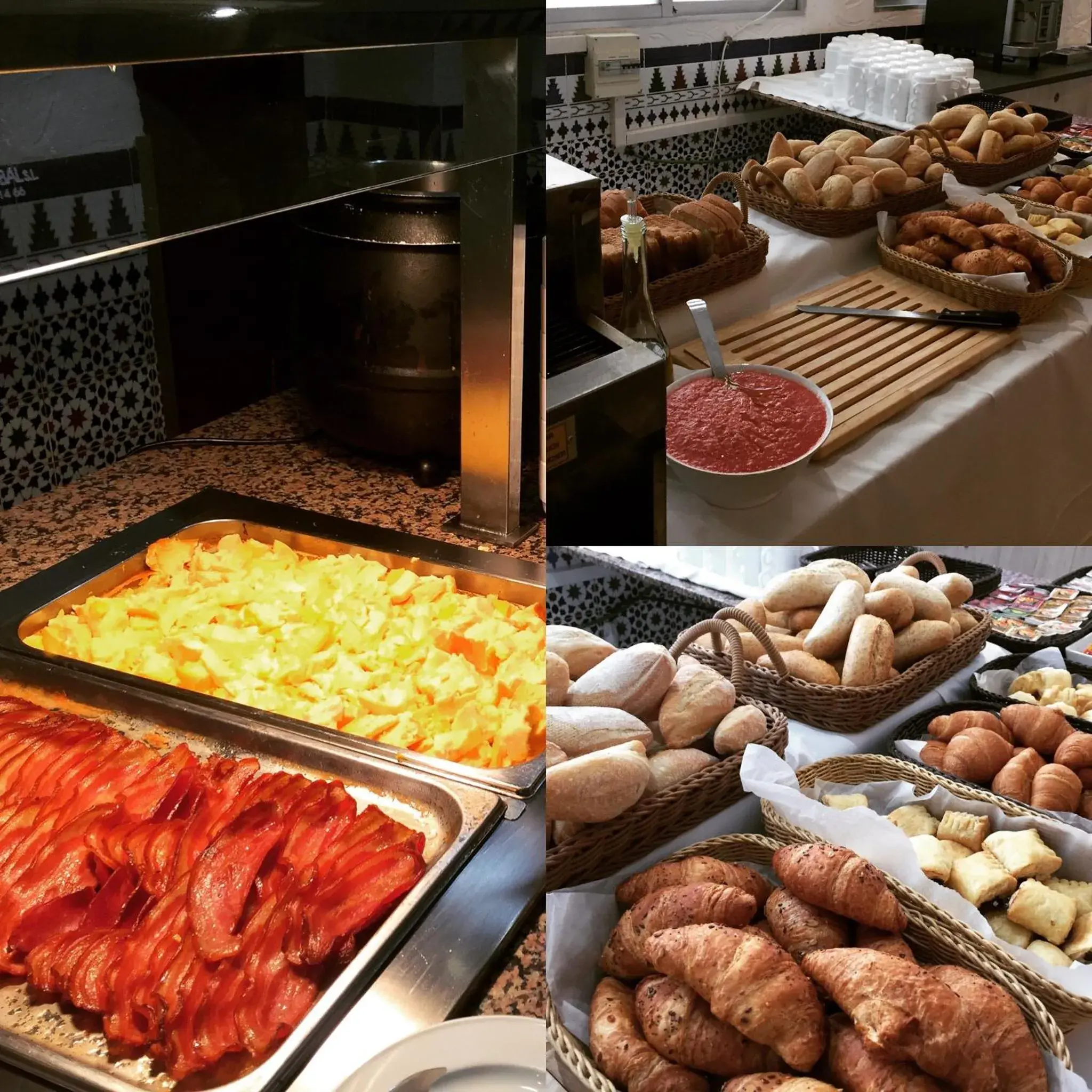 Buffet breakfast in Hotel Comarruga Platja Buffet breakfast in Hotel Comarruga Platja