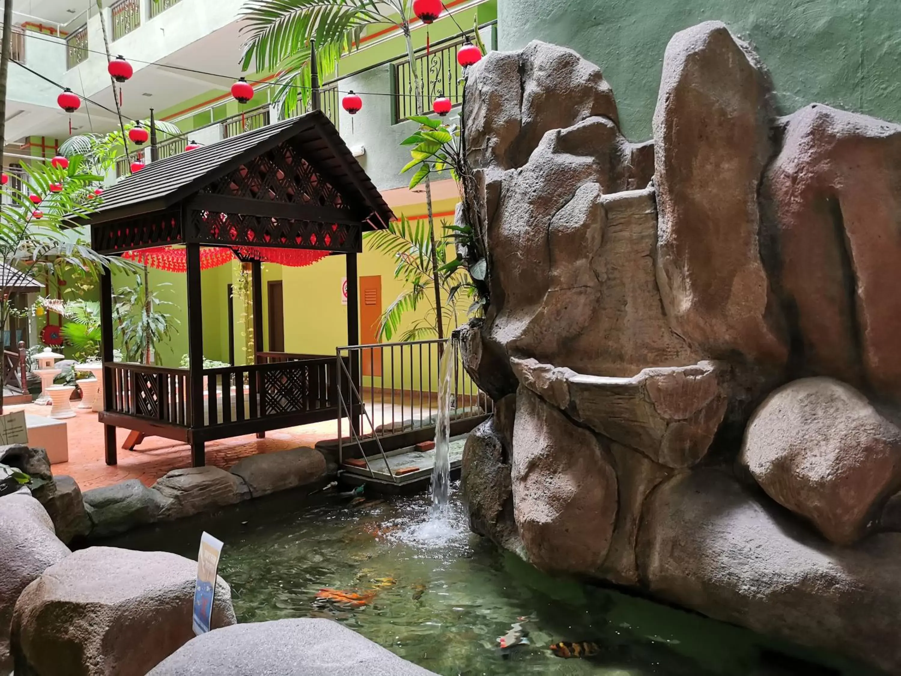 Garden view in Melang Inn Garden view in Melang Inn