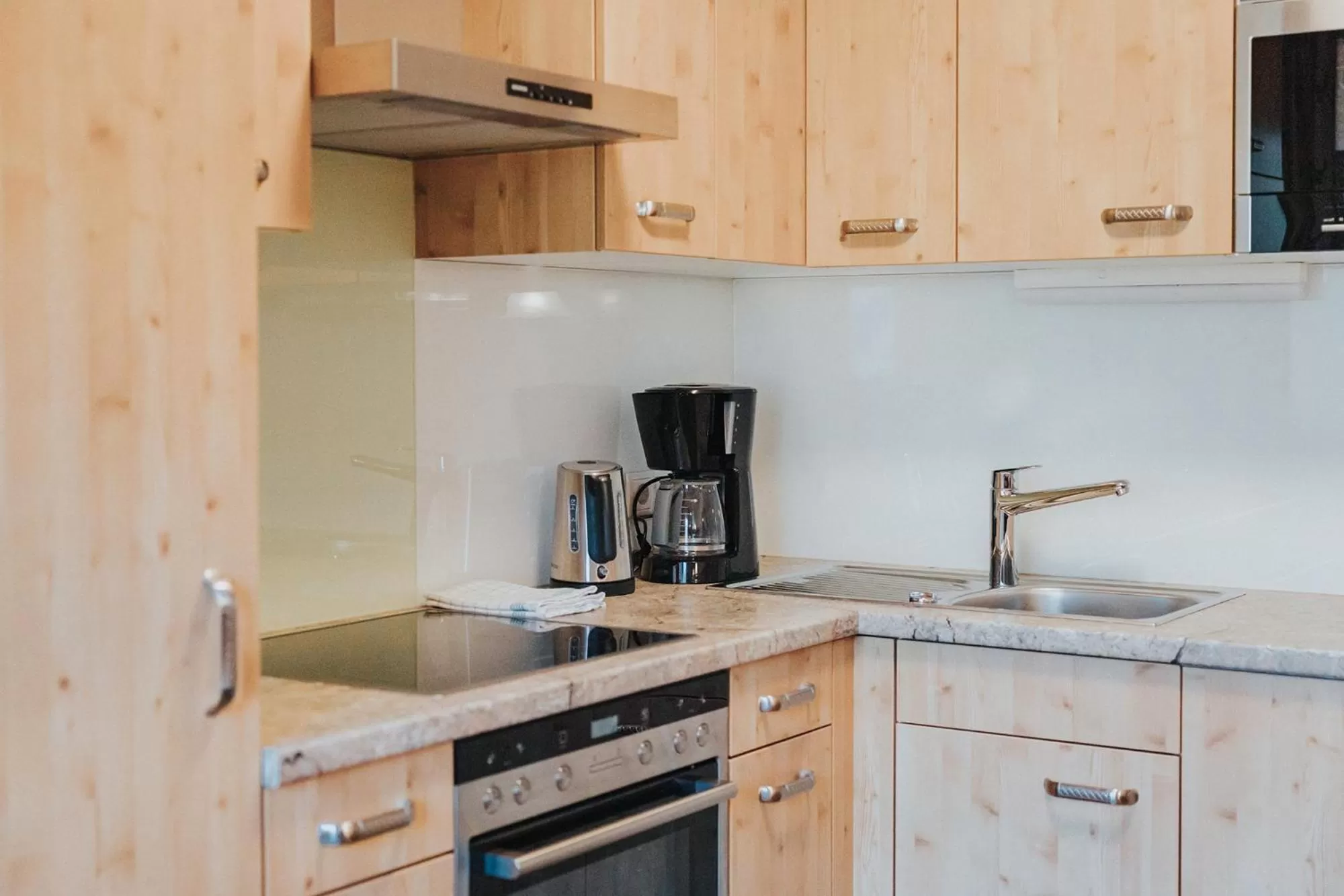 Kitchen or kitchenette in Hotel Silberfux