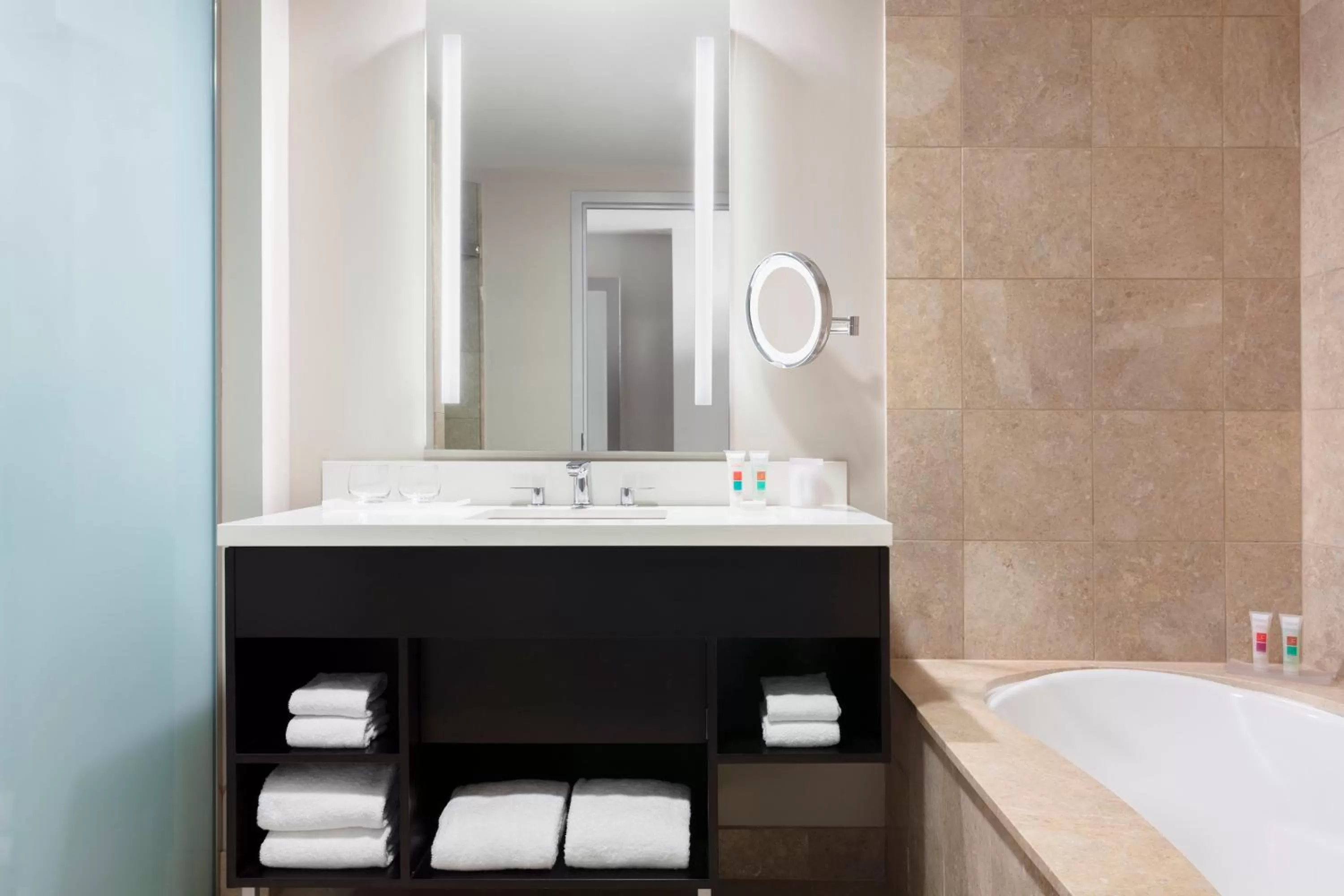 Bathroom in The Lofton Hotel Minneapolis, Tapestry Collection by Hilton