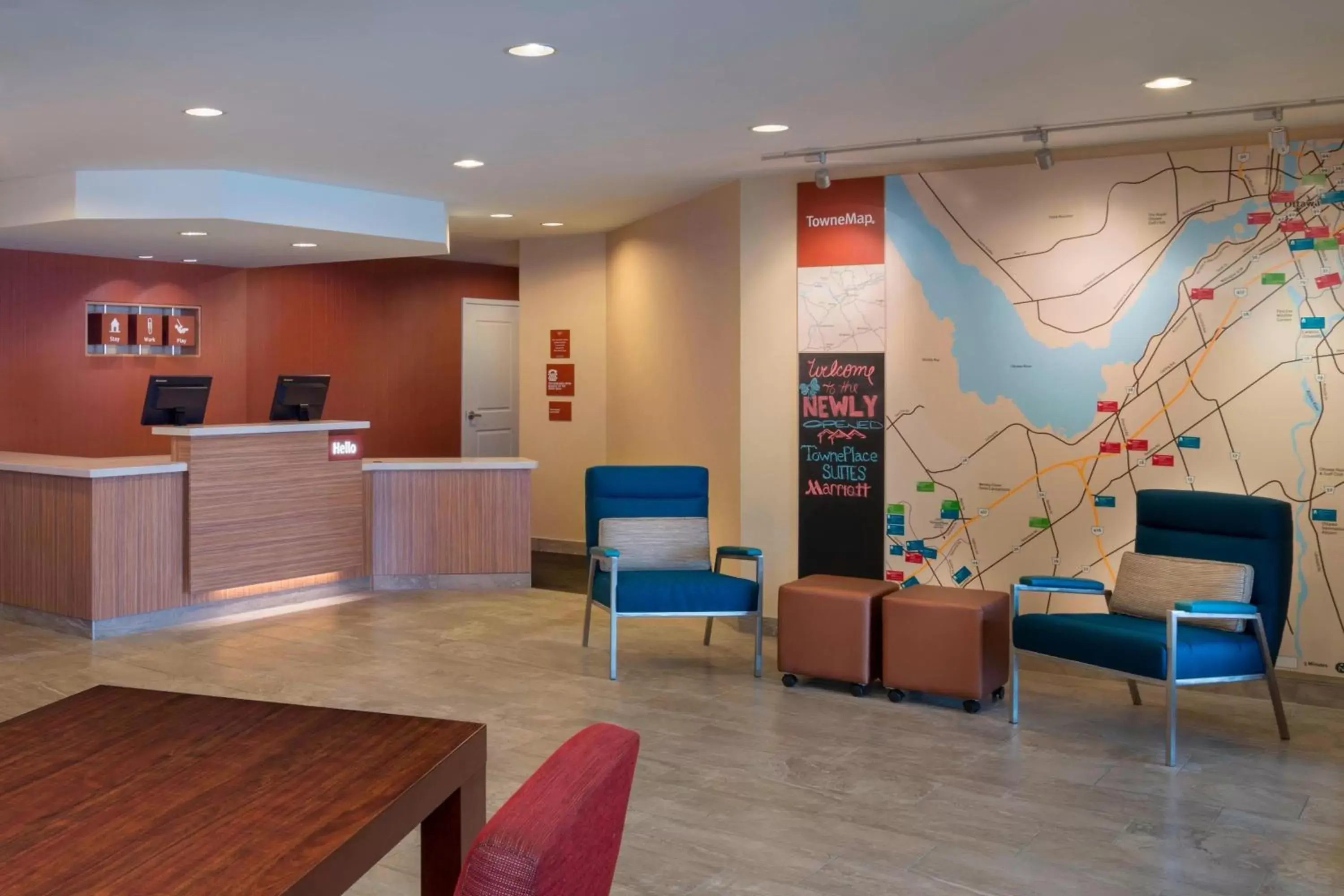 Lobby or reception, Lobby/Reception in TownePlace Suites by Marriott Ottawa Kanata