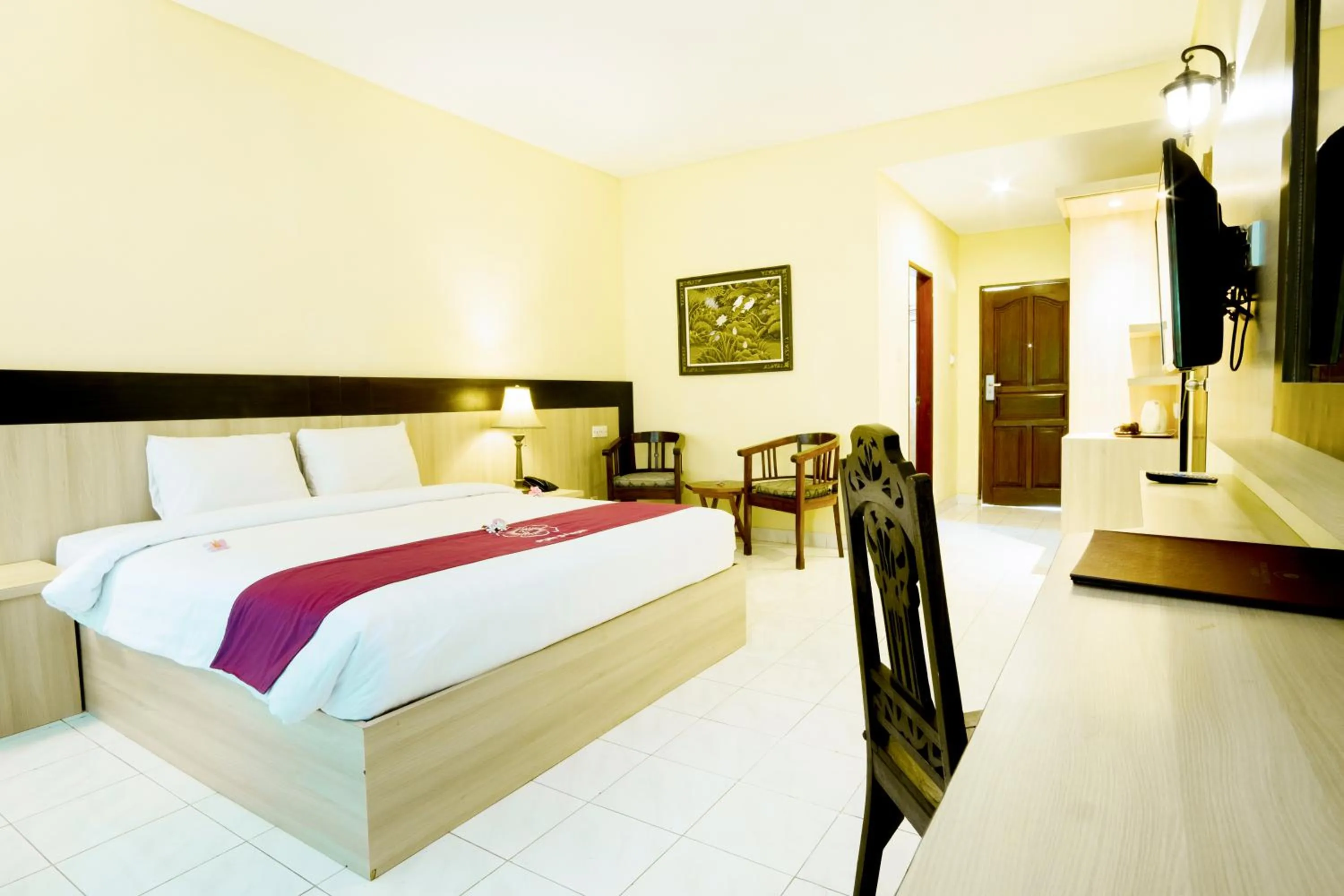 Bedroom, Bed in Puri Saron Senggigi Hotel