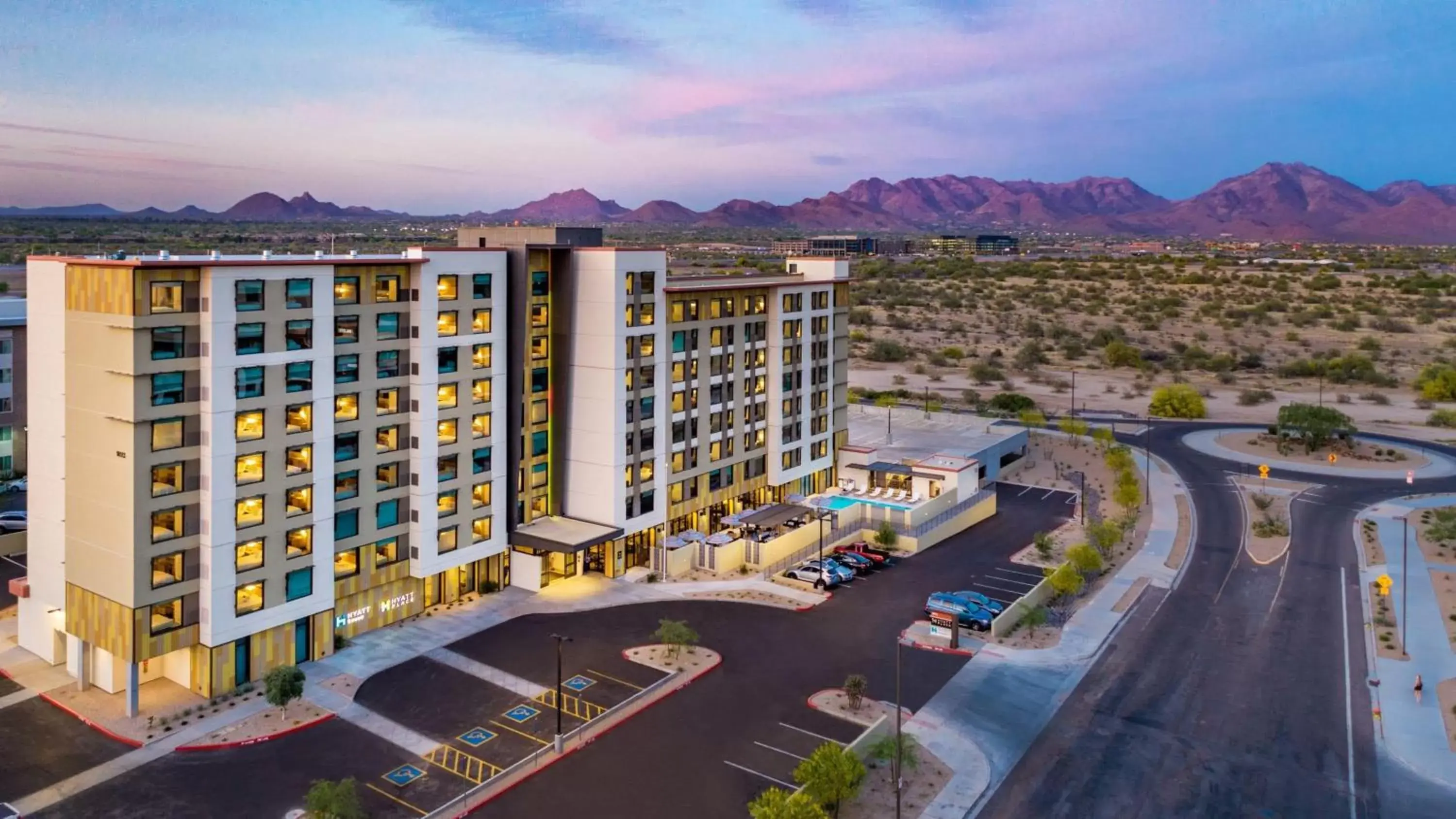 Property building, Bird's-eye View in Hyatt House North Scottsdale