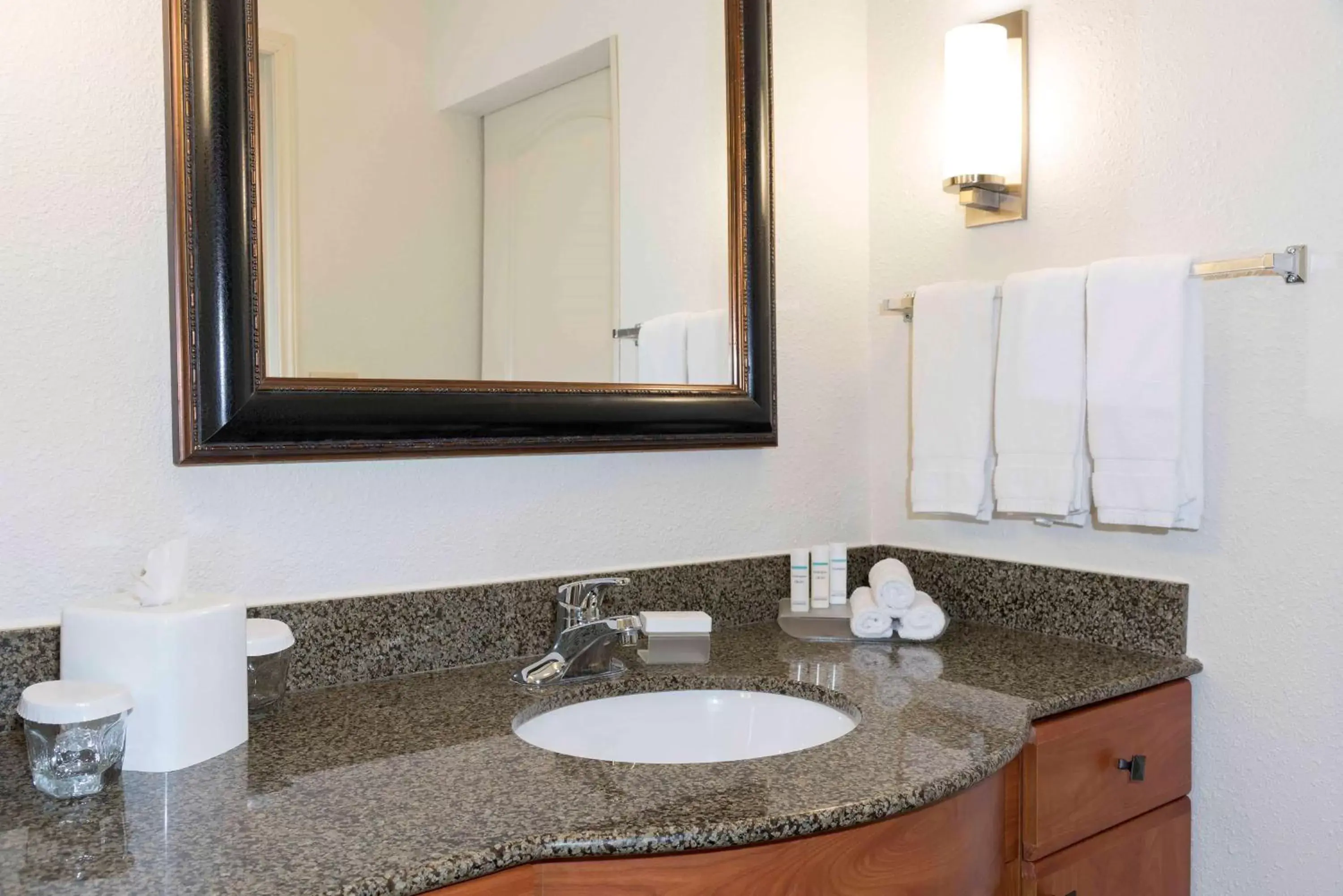 Bathroom in Homewood Suites by Hilton Indianapolis Airport / Plainfield