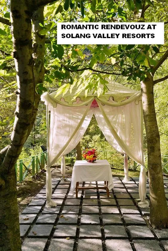 Garden view in Solang Valley Resort